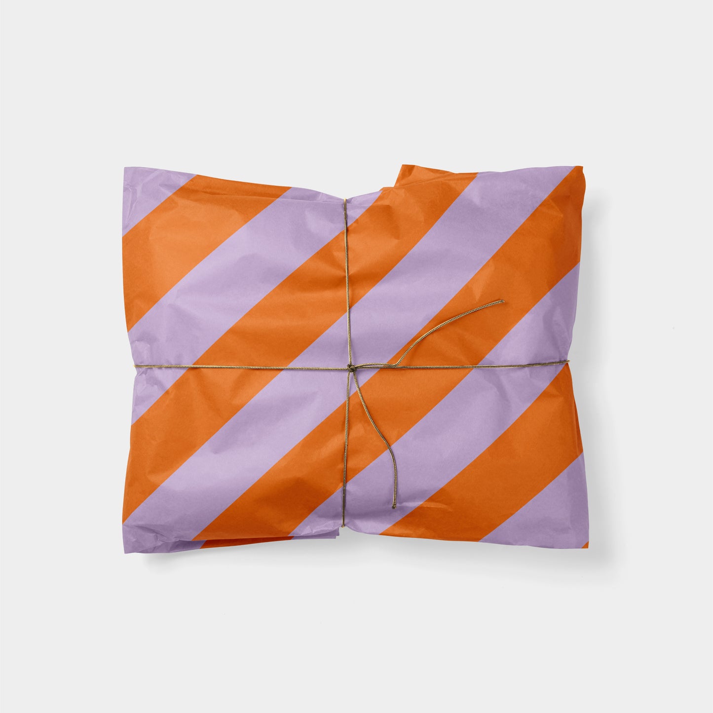 Orange & Violet Striped Gift Wrap