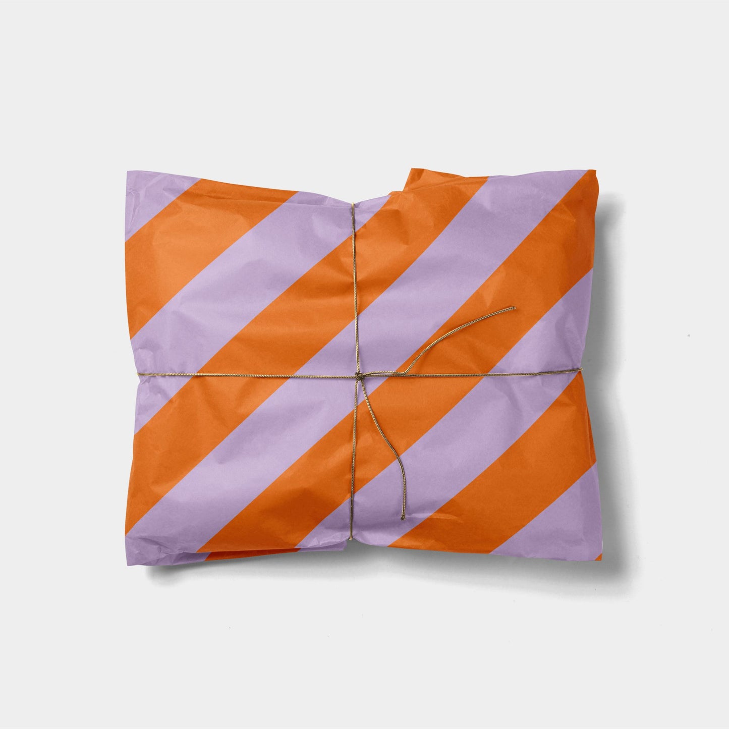 Orange and Violet Colorful Striped Gift-Gift Wrapping-The Design Craft