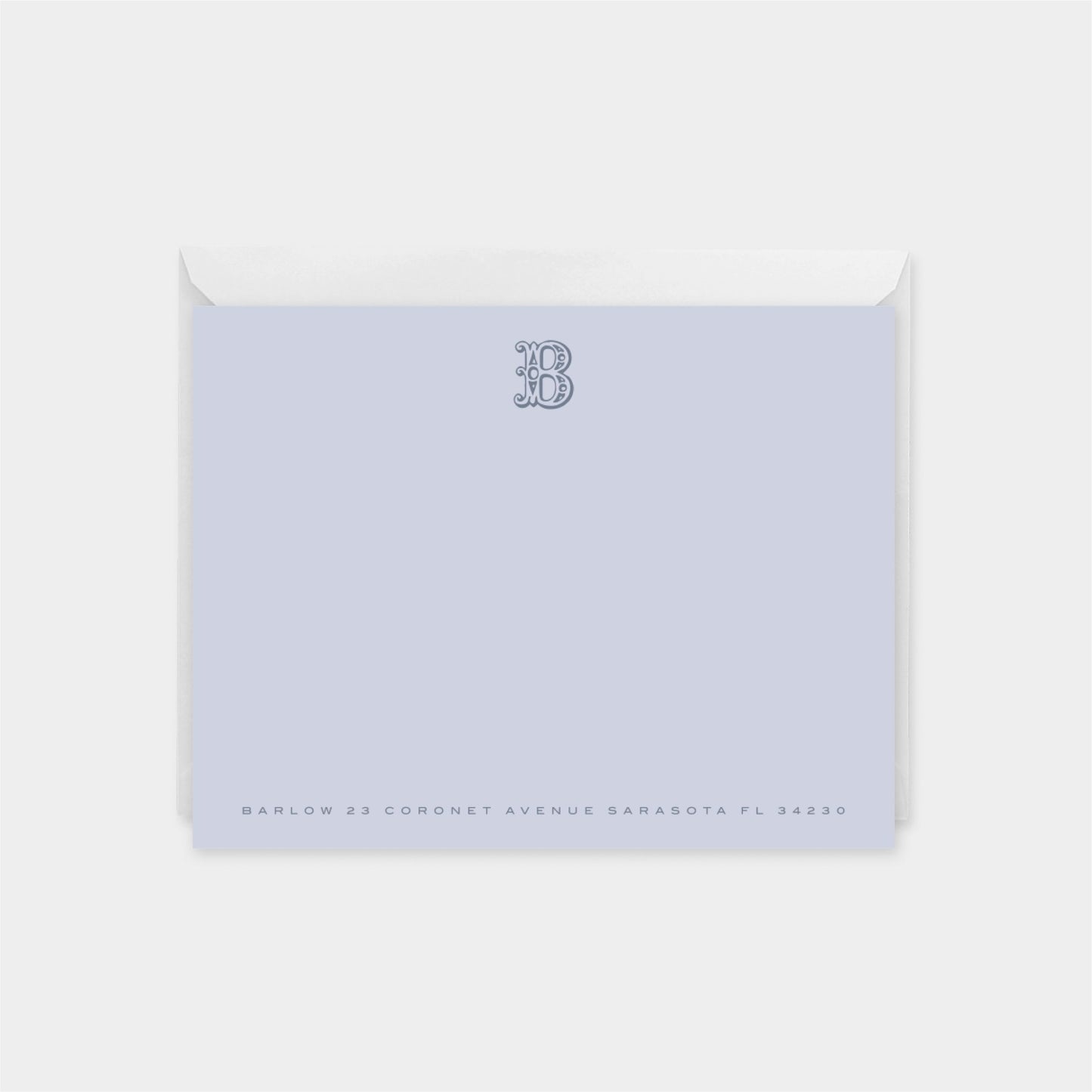 Ornate Monogram Note Cards-Greeting & Note Cards-The Design Craft