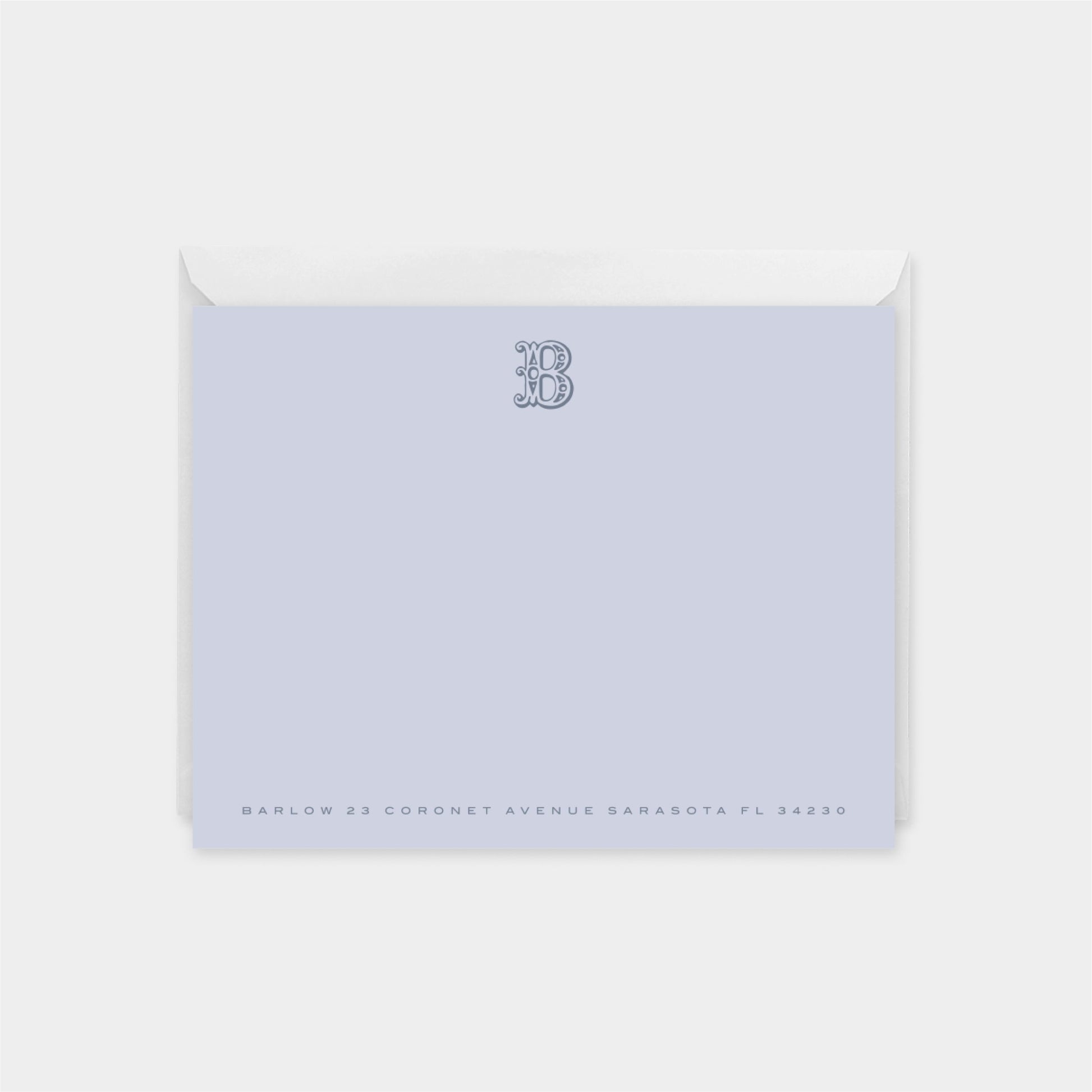 Ornate Monogram Note Cards-Greeting & Note Cards-The Design Craft