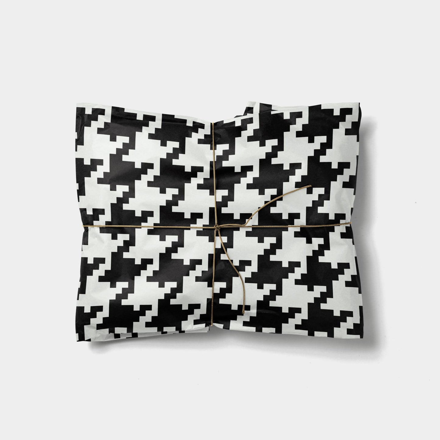 Oversized Houndstooth Gift Wrap-Gift Wrapping-The Design Craft