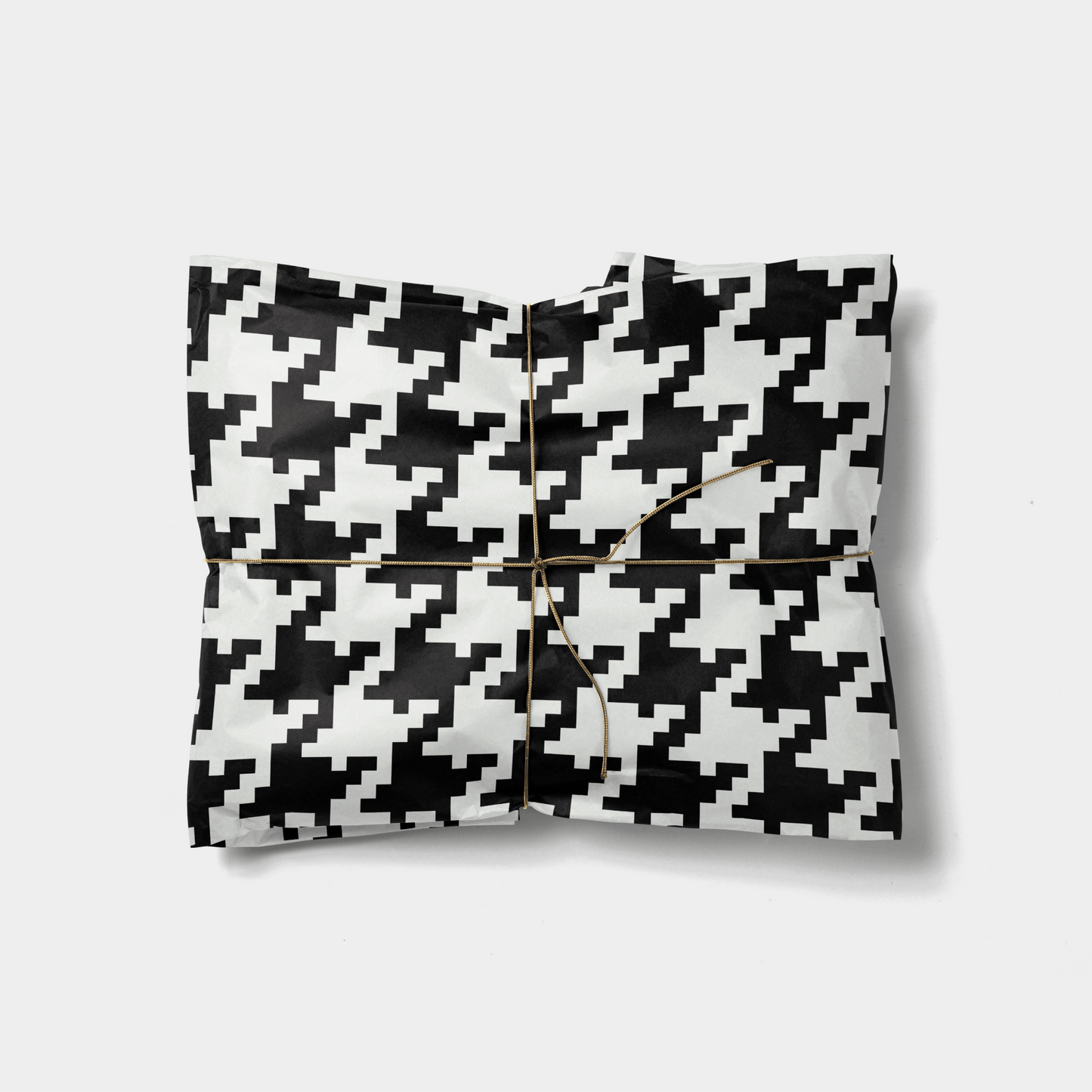 Oversized Houndstooth Gift Wrap-Gift Wrapping-The Design Craft