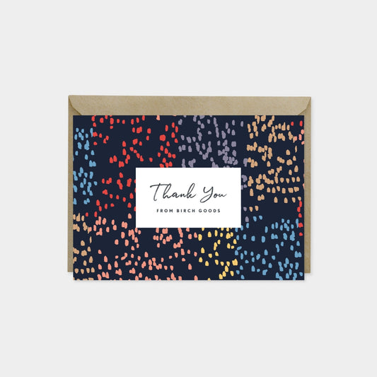 Paint Daubs Pattern Card, Designer Thank-Greeting & Note Cards-The Design Craft