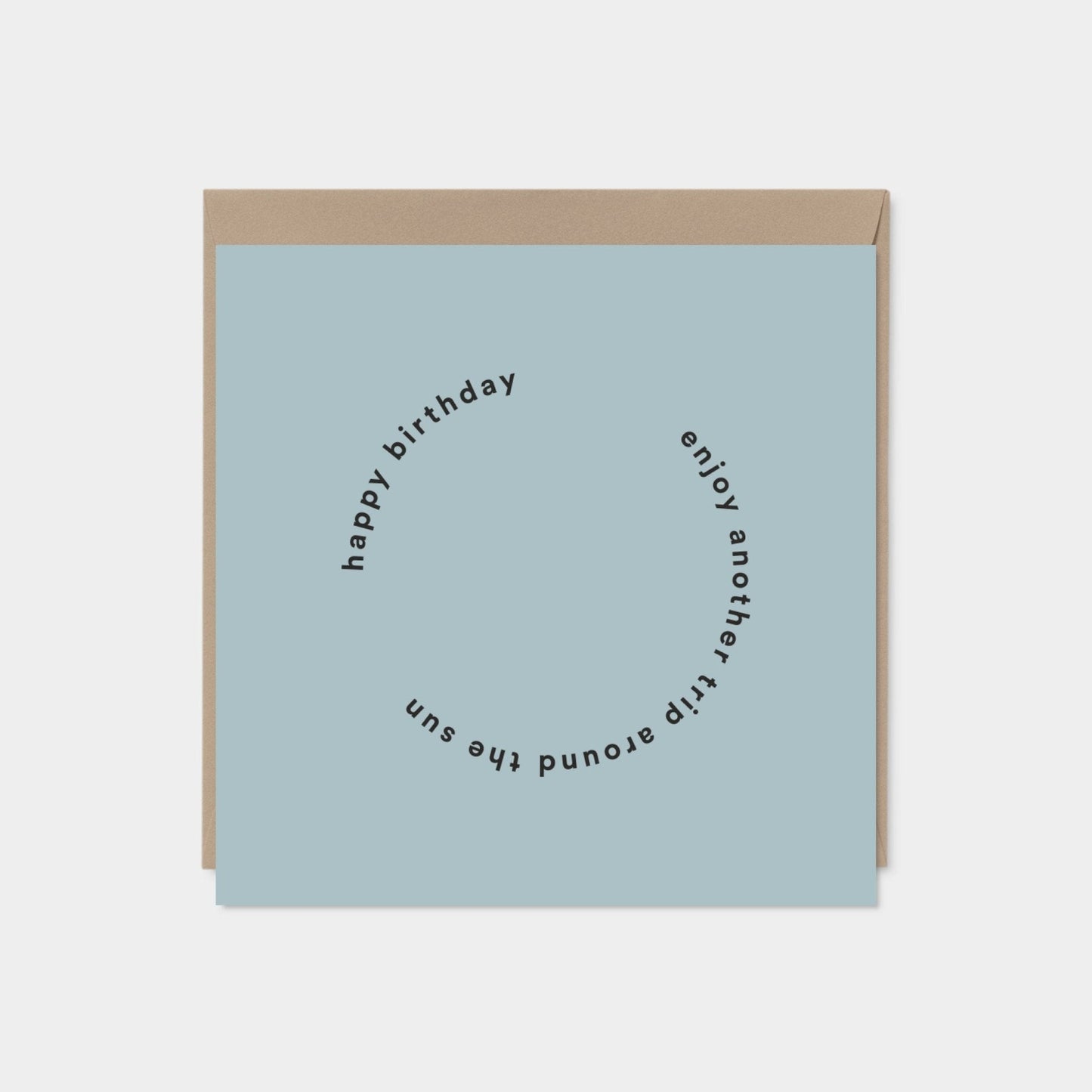 Pastel Blue "Another Trip Around the Sun" Birthday Card-Gift Wrapping-The Design Craft