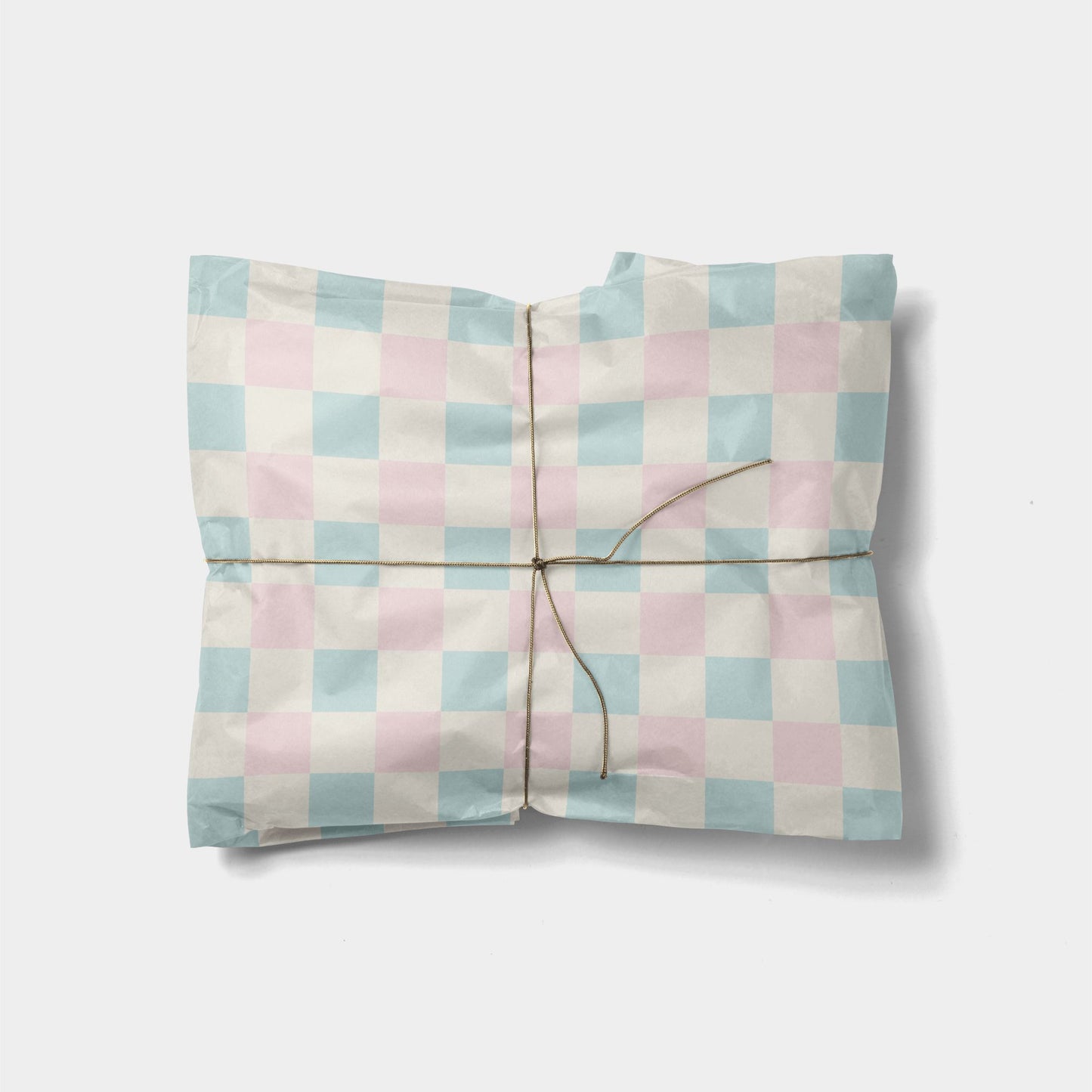 Pastel Checkerboard Gift Wrap II-Gift Wrapping-The Design Craft