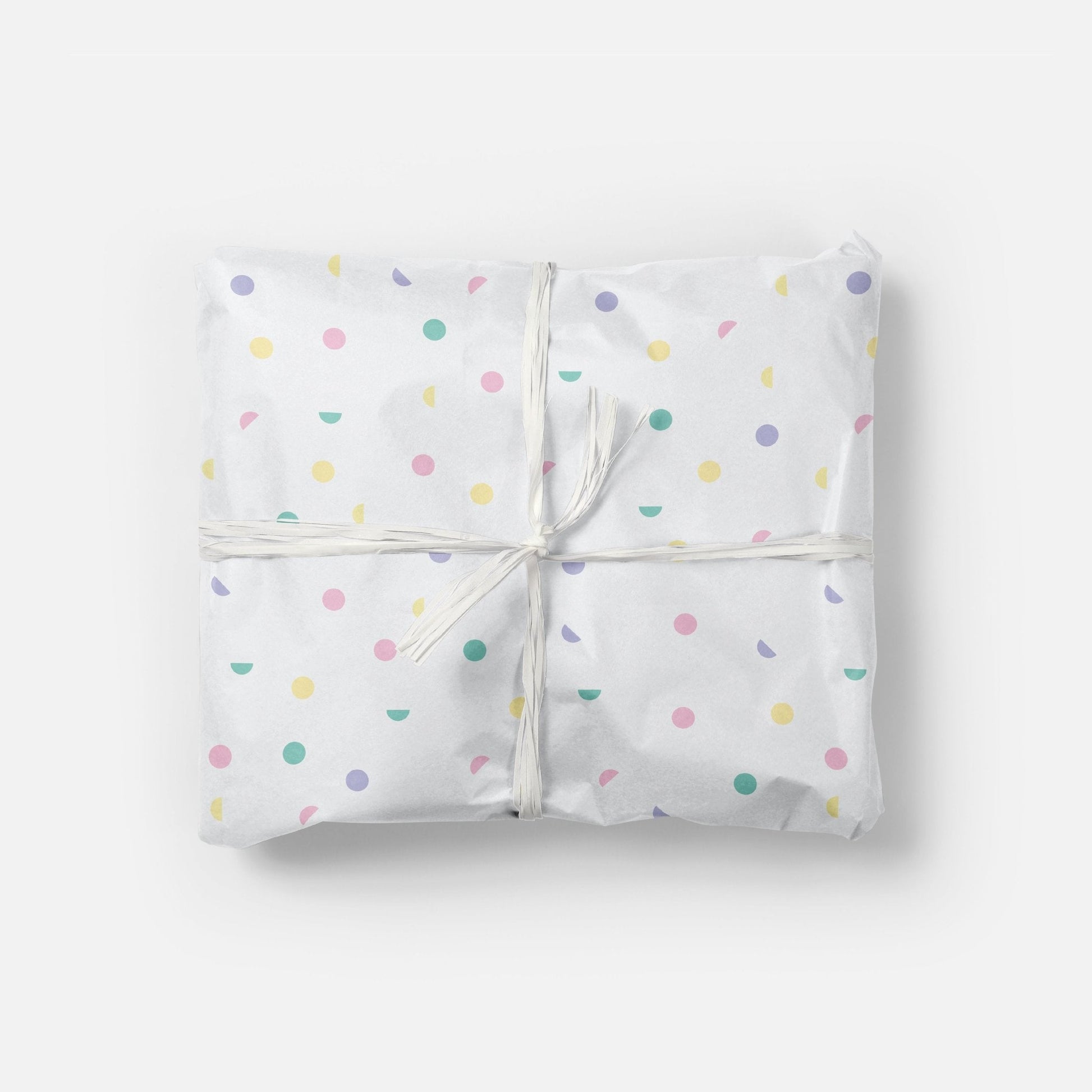 Pastel Confetti Gift Wrap-Gift Wrapping-The Design Craft