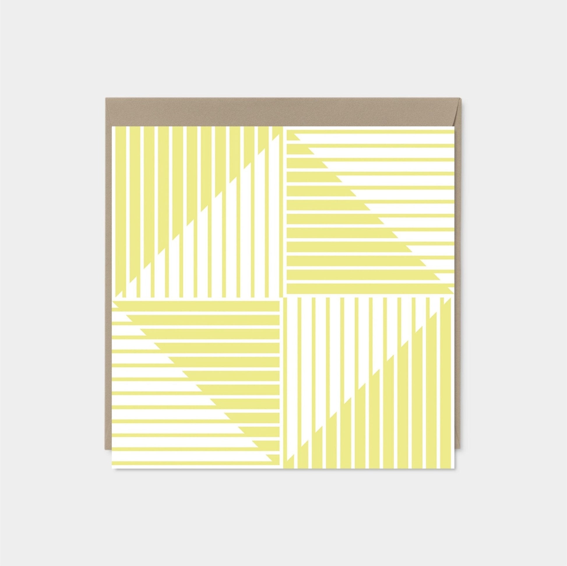 Pastel Geo Stripe Card-Greeting & Note Cards-The Design Craft