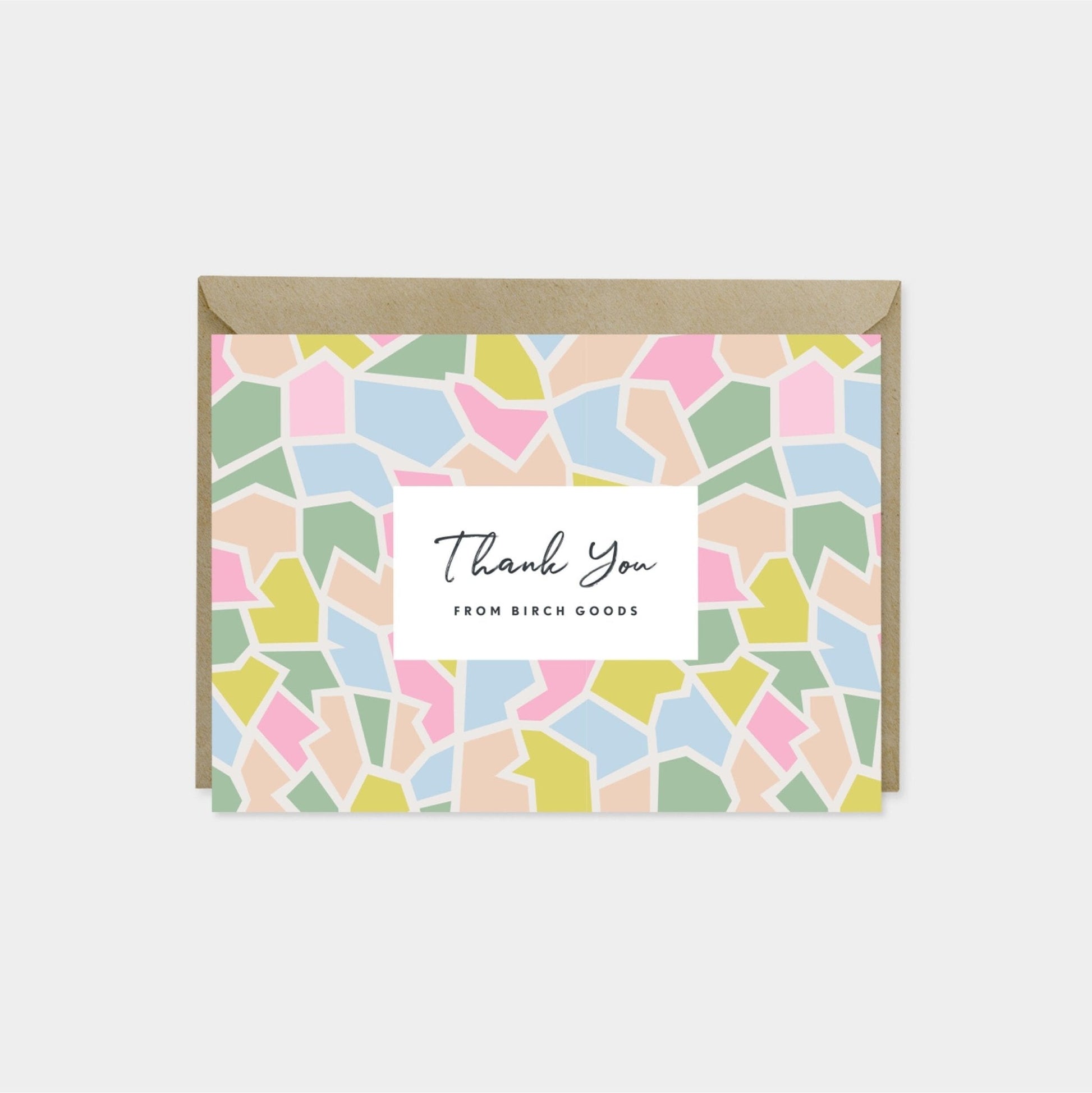 Pattern Thank You Card, Designer Thank-Greeting & Note Cards-The Design Craft