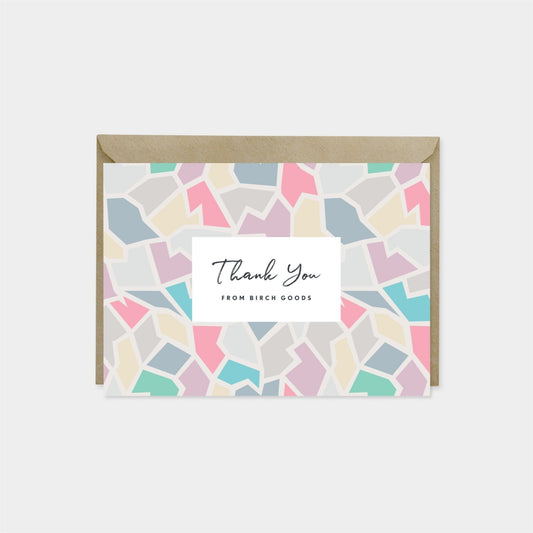 Pattern Thank You Card III, Designer-Greeting & Note Cards-The Design Craft