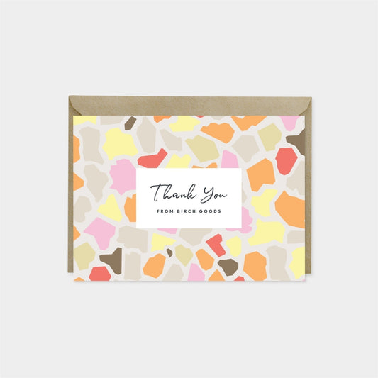 Pattern Thank You Card V, Designer Thank-Greeting & Note Cards-The Design Craft