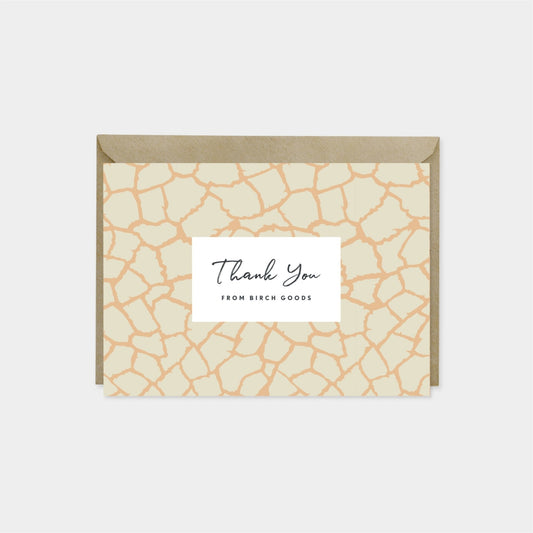 Pattern Thank You Card VI, Designer-Greeting & Note Cards-The Design Craft