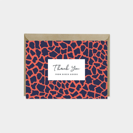 Pattern Thank You Card VII, Designer-Greeting & Note Cards-The Design Craft