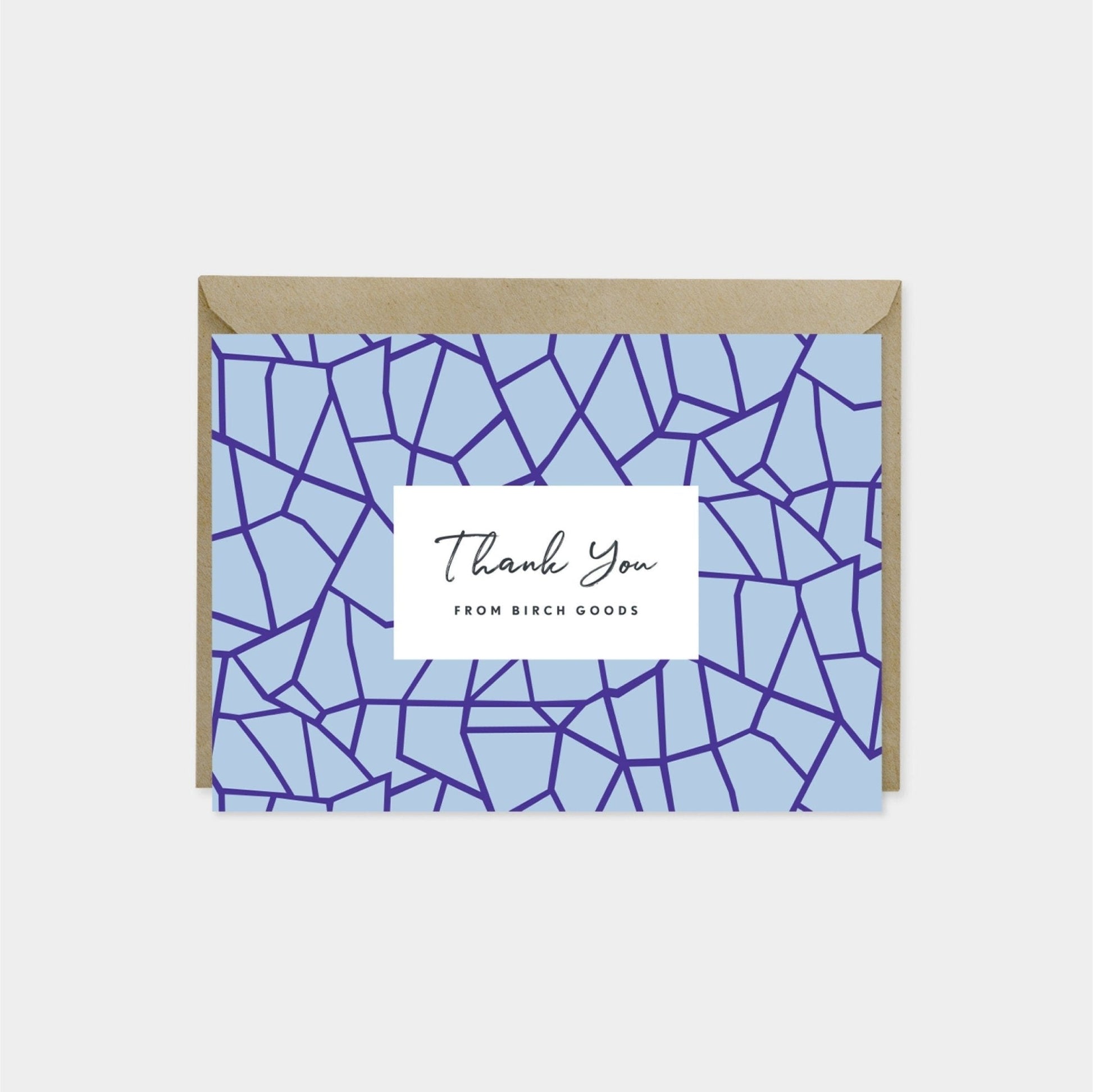 Pattern Thank You Card X, Designer Thank-Greeting & Note Cards-The Design Craft