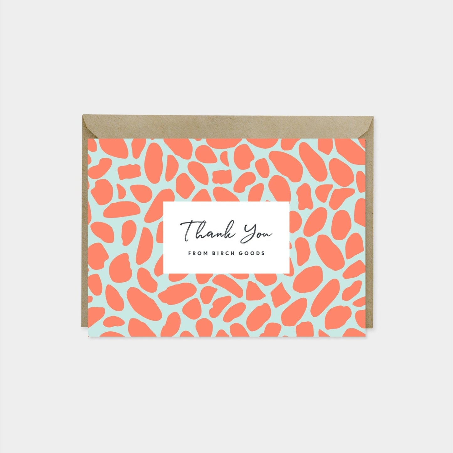 Pebble Pattern Thank You Card II,-Greeting & Note Cards-The Design Craft