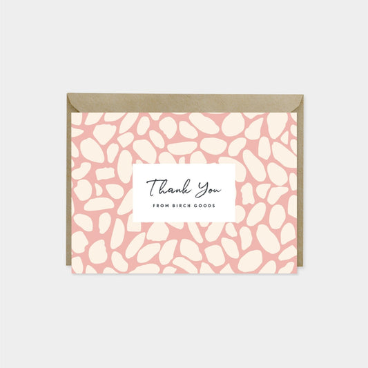 Pebble Pattern Thank You Card Set,-Greeting & Note Cards-The Design Craft