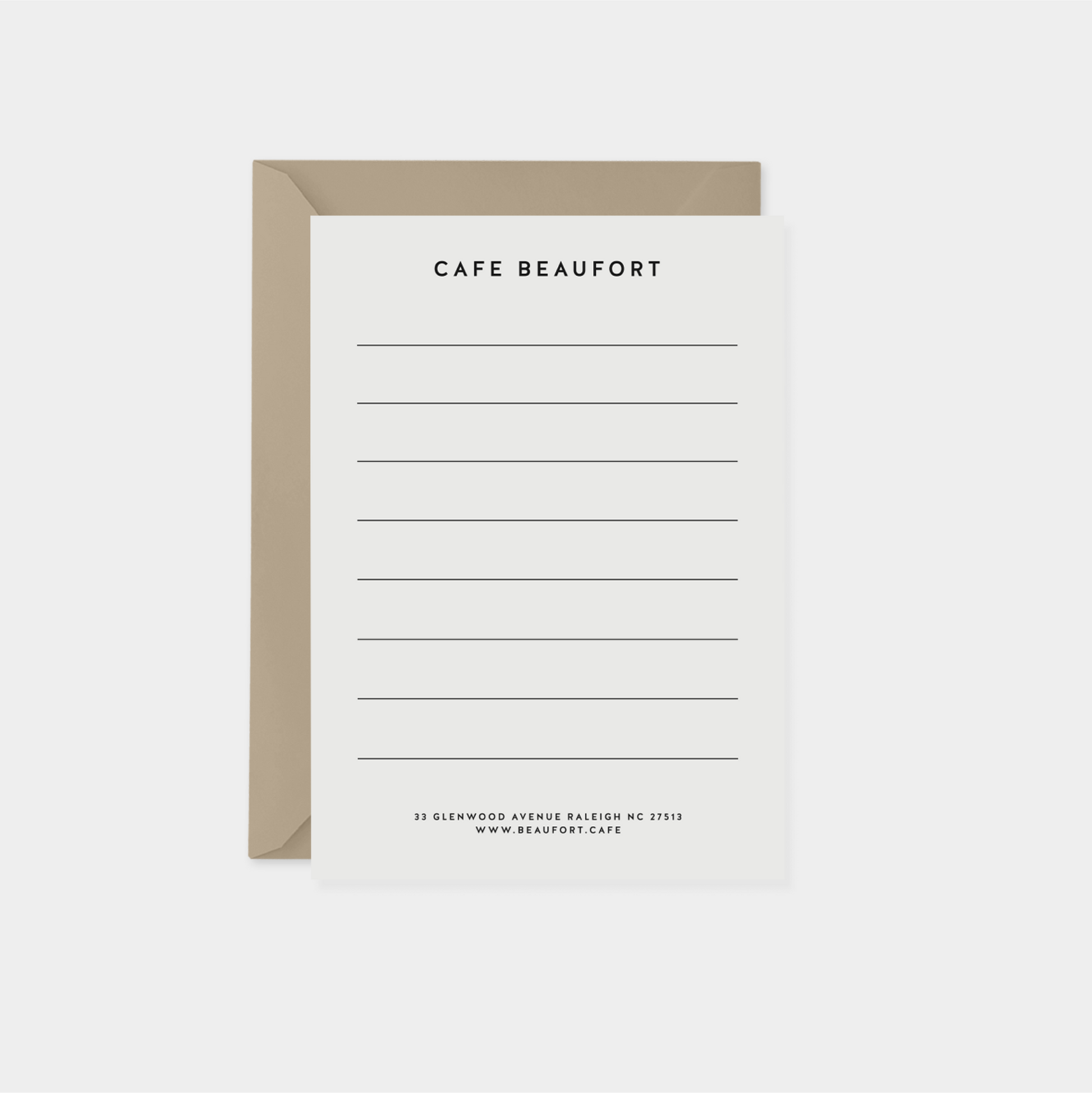 Personalized Blank Menu Card II-Greeting & Note Cards-The Design Craft