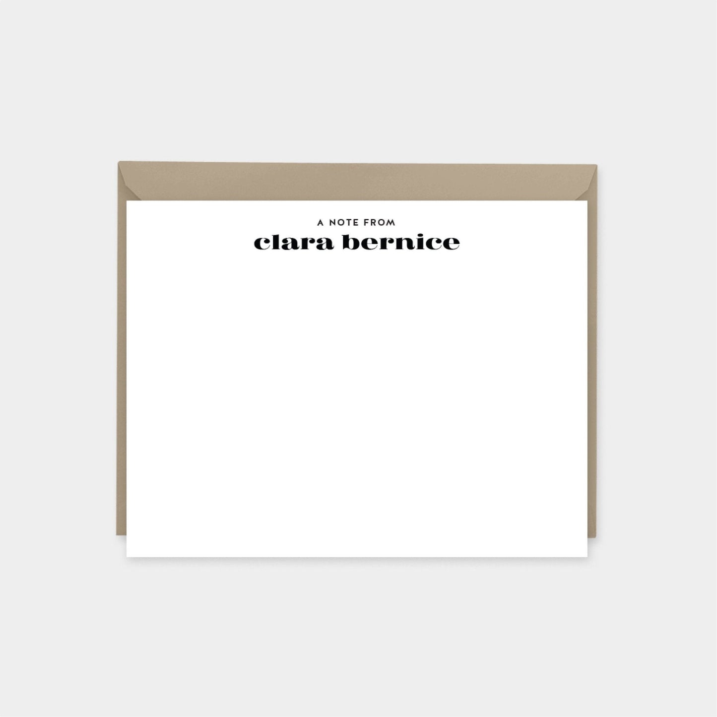 Personalized Note Cards VII, Modern Note-Greeting & Note Cards-The Design Craft