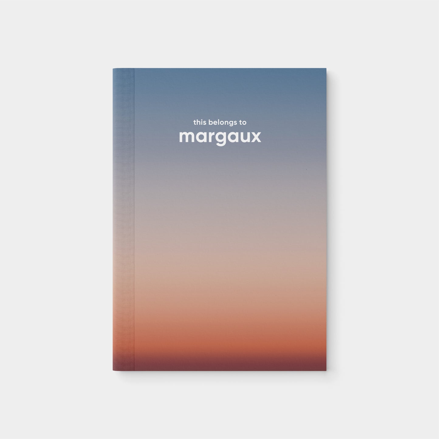Personalized Ombre Sky Softcover Notebook