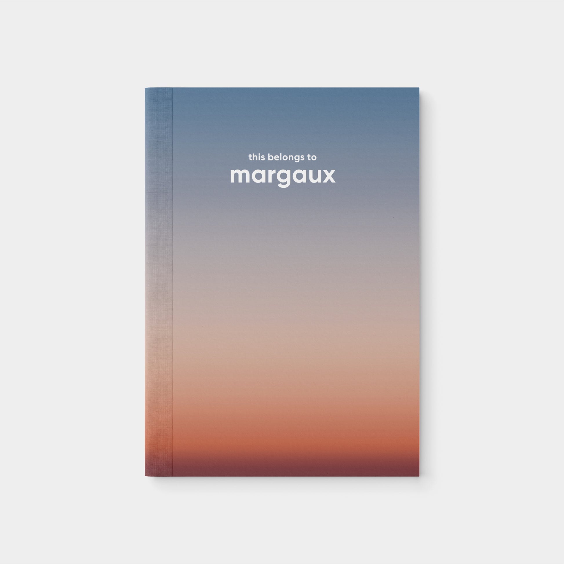 Personalized Ombre Sky Softcover Notebook