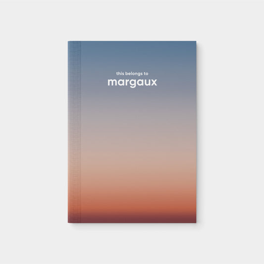Personalized Ombre Sky Softcover Notebook