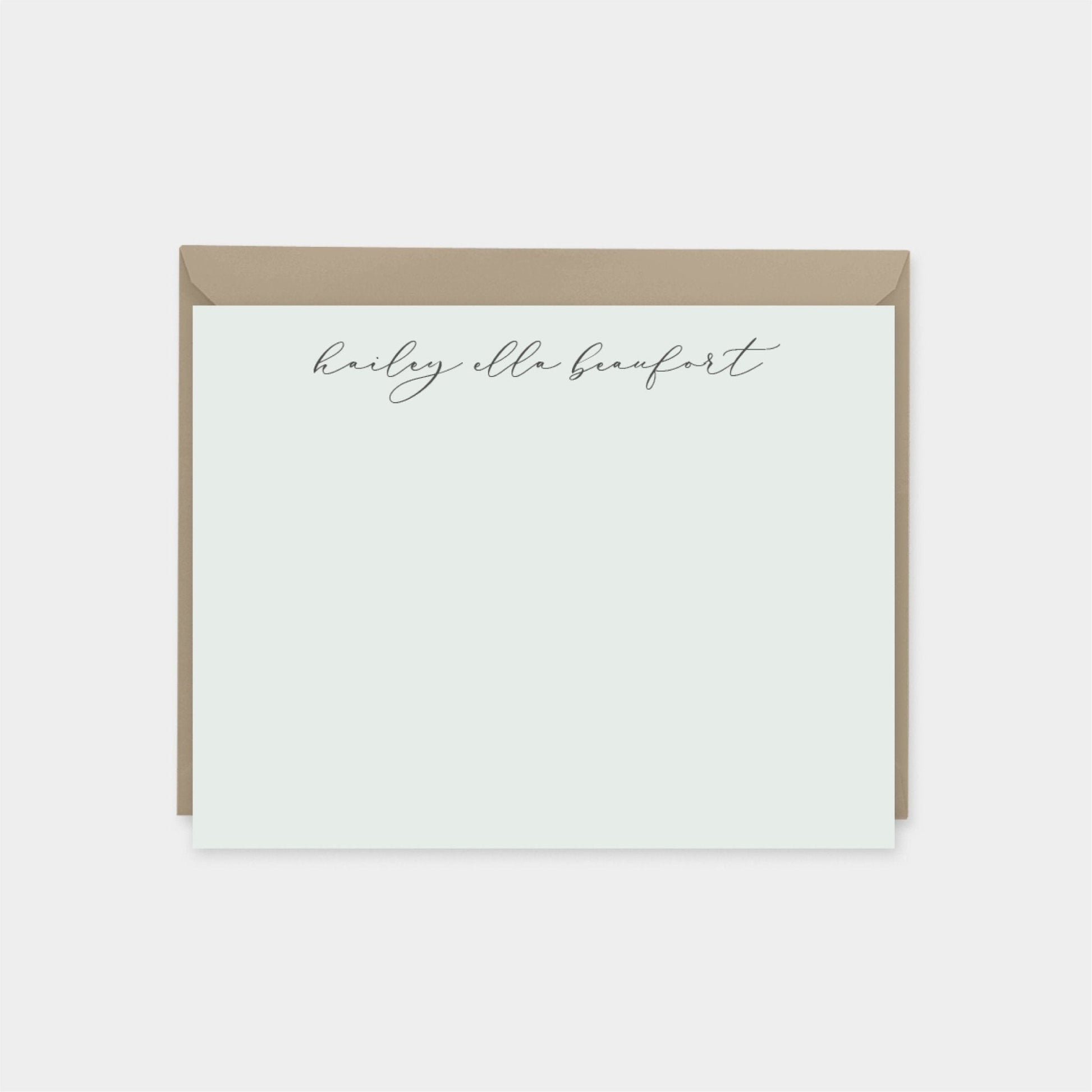 Personalized Script Note Cards II,-Greeting & Note Cards-The Design Craft