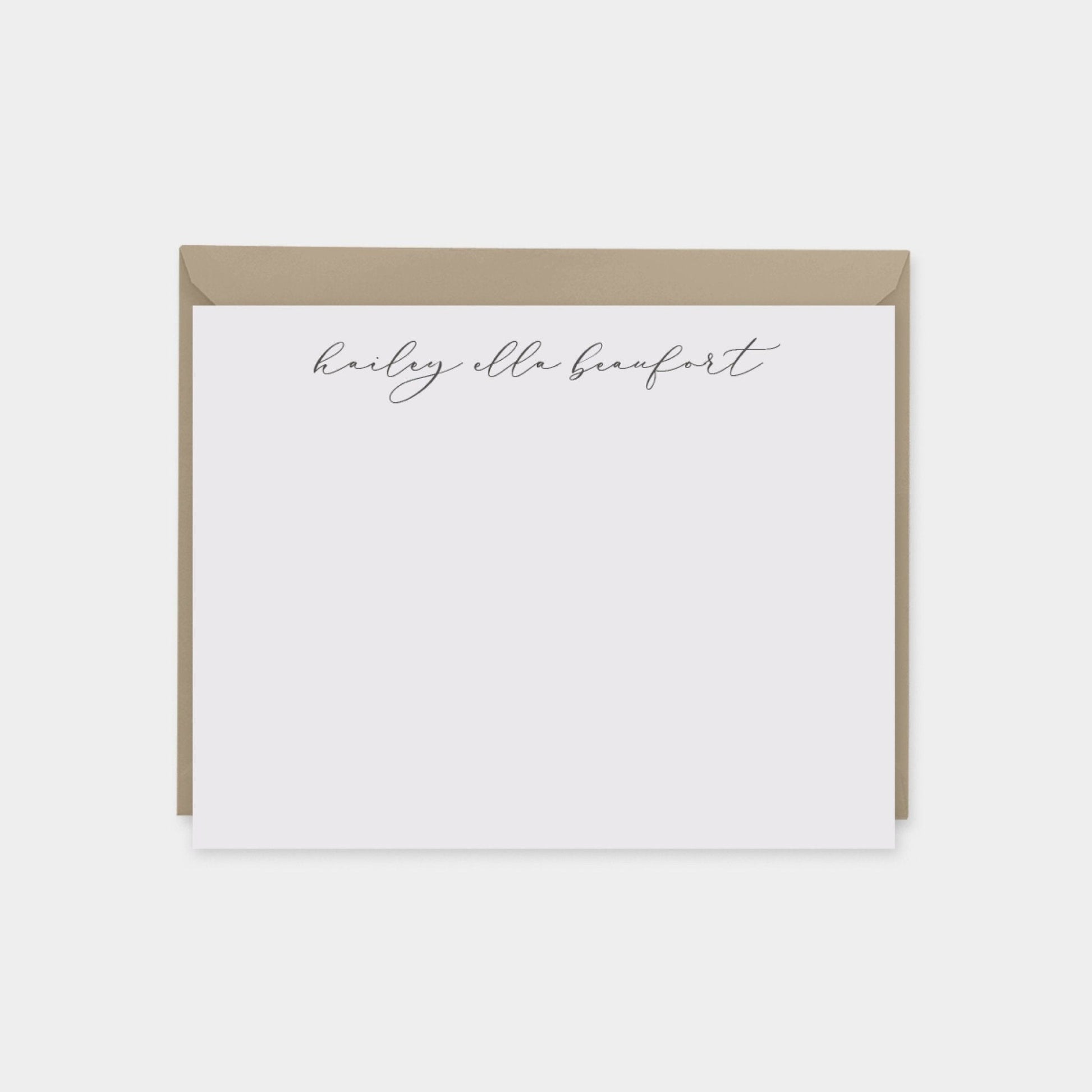 Personalized Script Note Cards III,-Greeting & Note Cards-The Design Craft