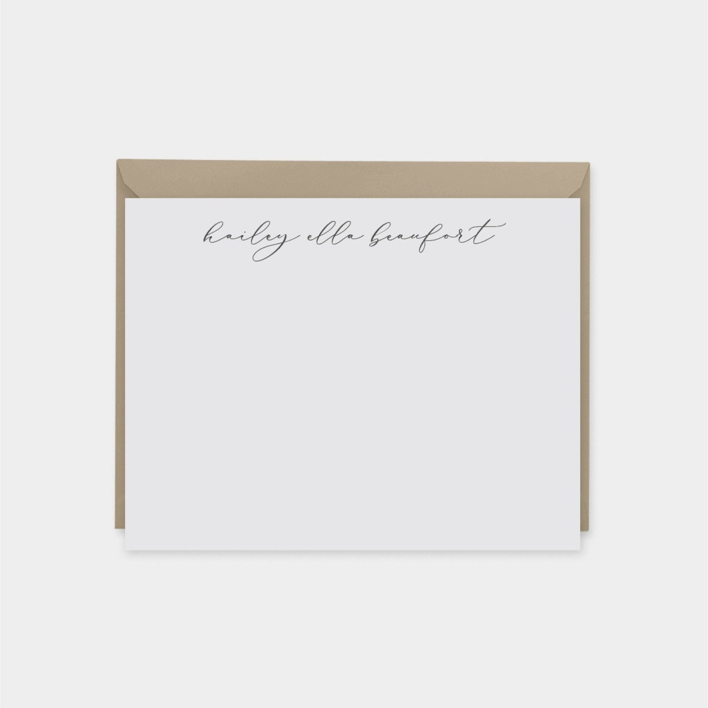 Personalized Script Note Cards IV,-Greeting & Note Cards-The Design Craft