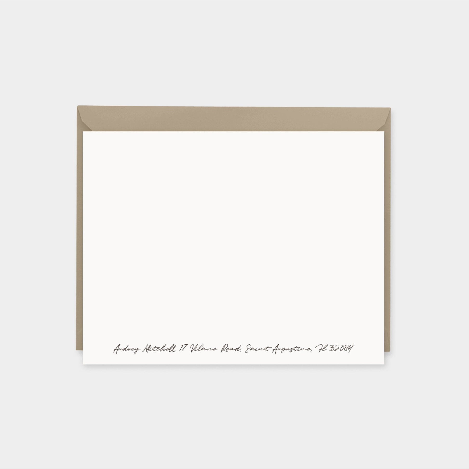 Pewter and Dark Periwinkle Painted-Greeting & Note Cards-The Design Craft