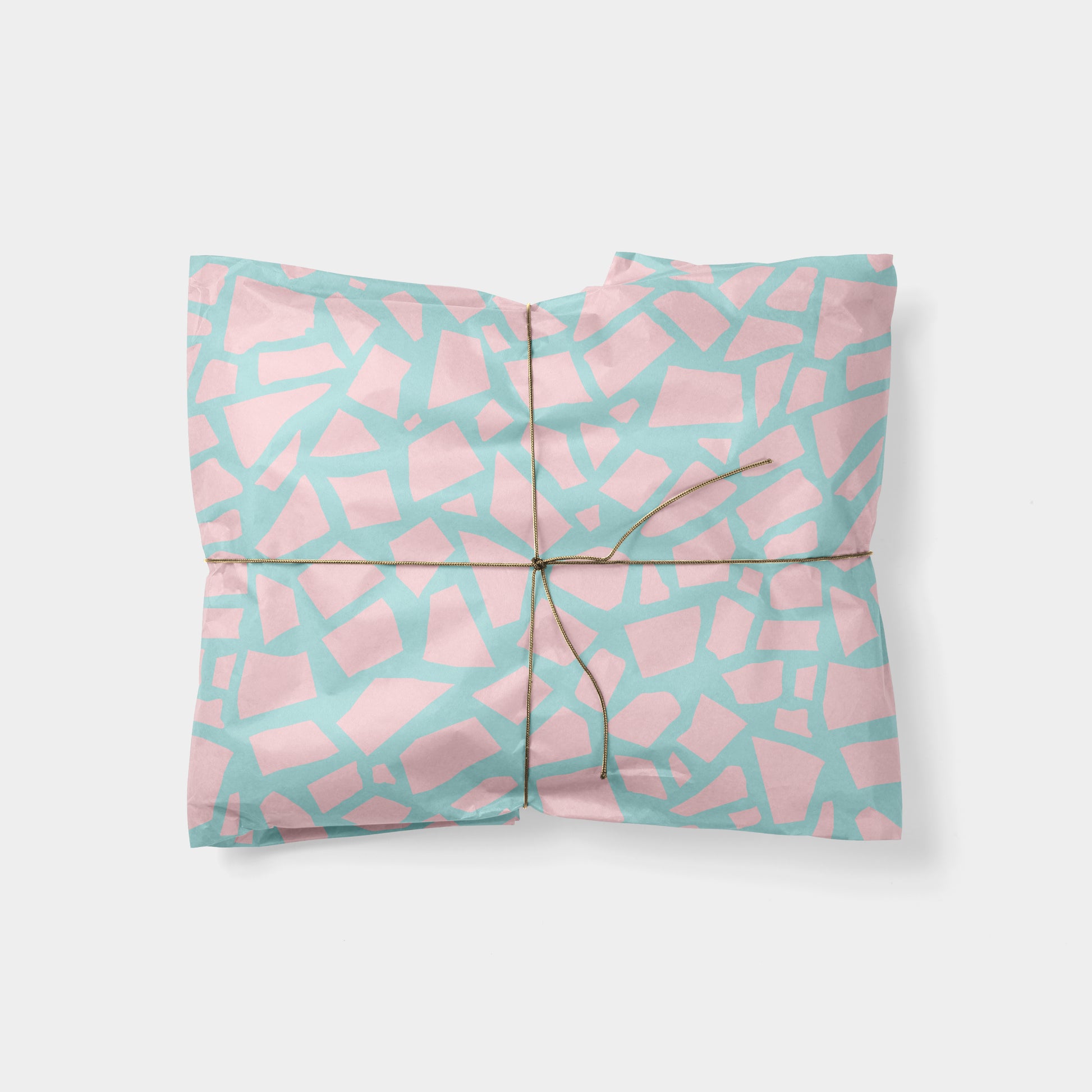 Pink & Blue Chunky Terrazzo Gift Wrap