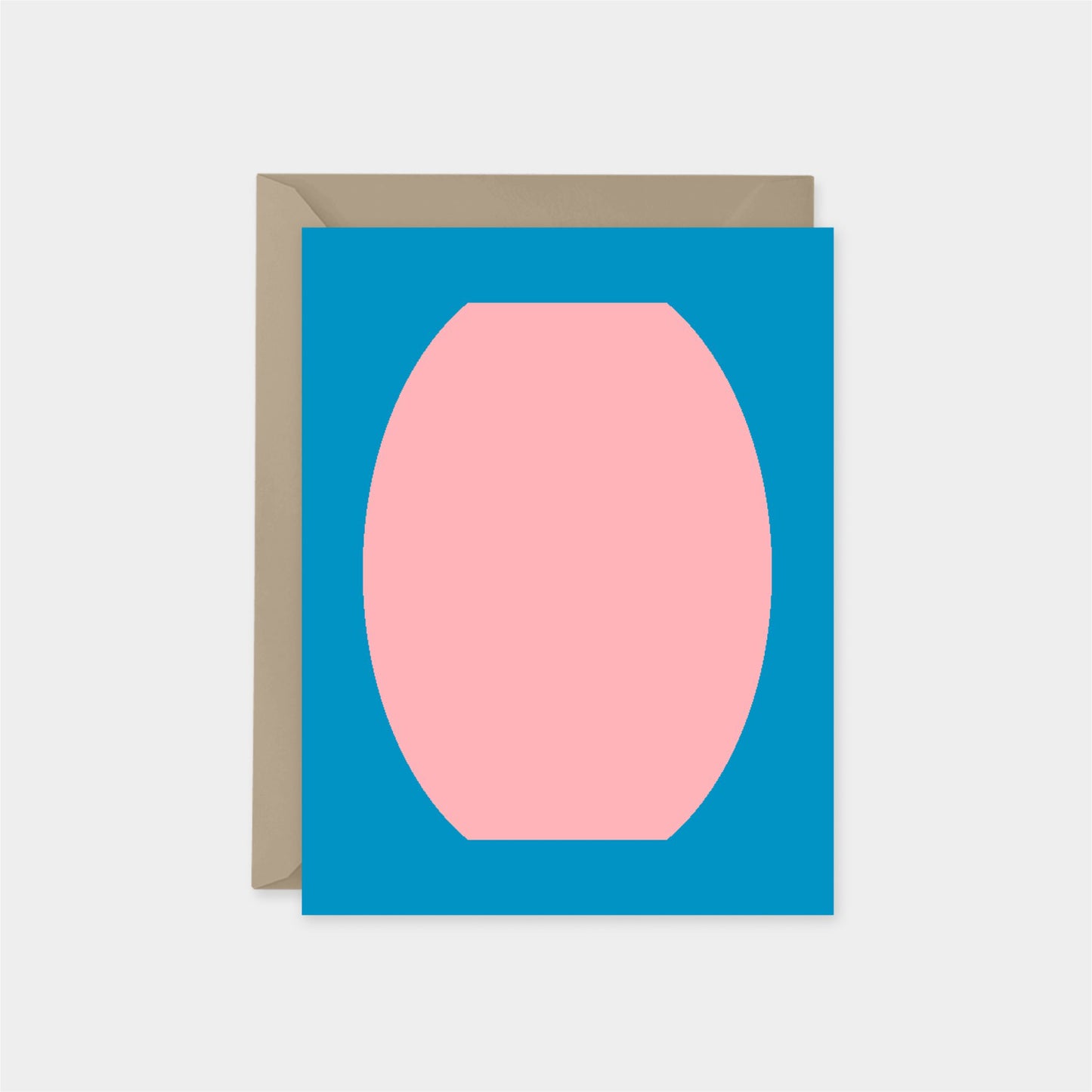 Pink & Blue Neo Shape Art Card