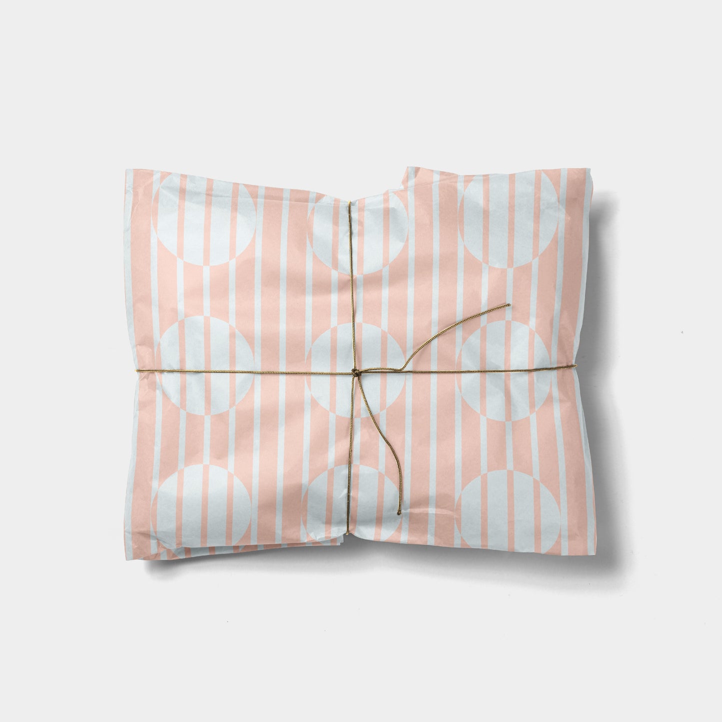 Pink Circle and Stripe Gift Wrap-Gift Wrapping-The Design Craft