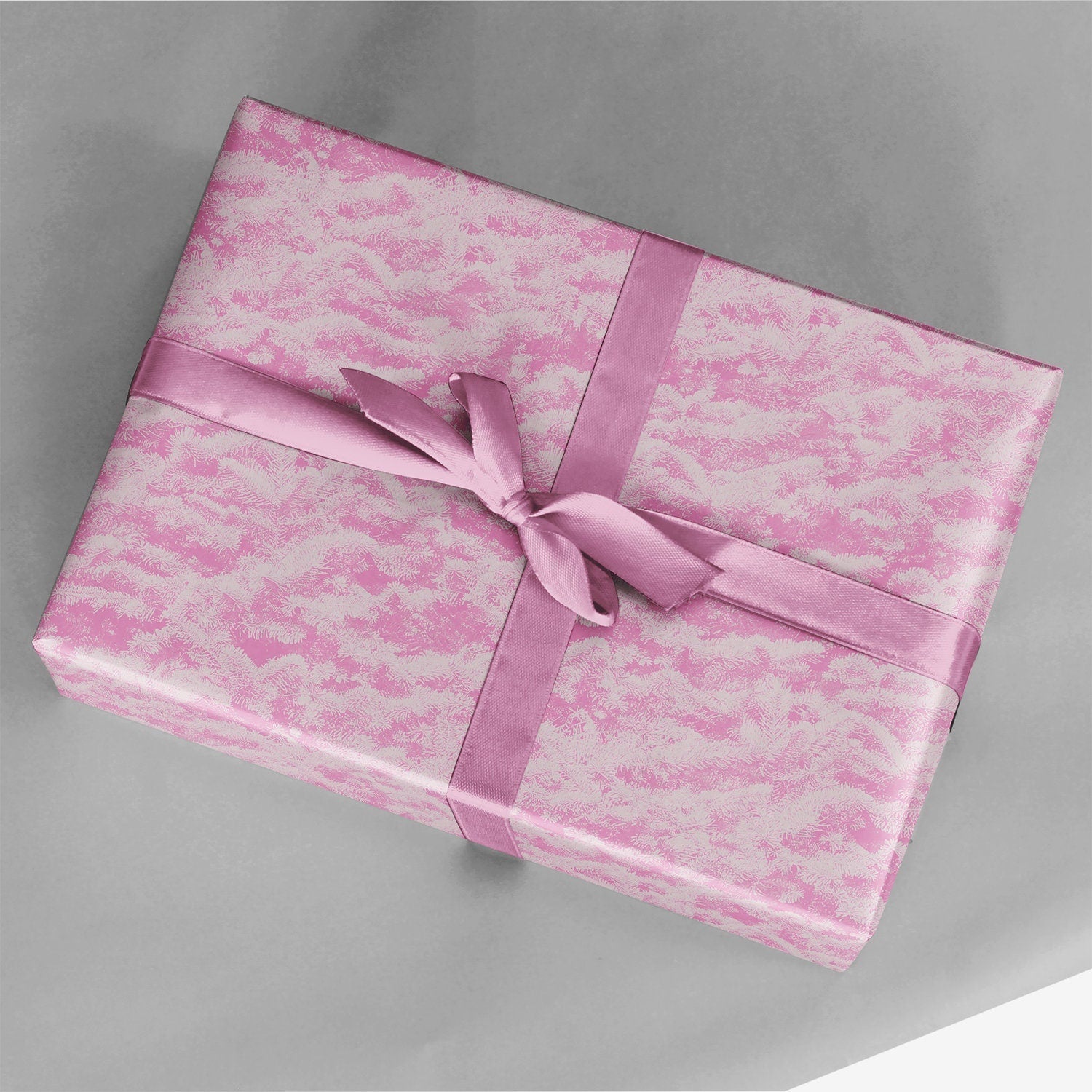 Pink Holiday Trees Gift Wrap-Gift Wrapping-The Design Craft