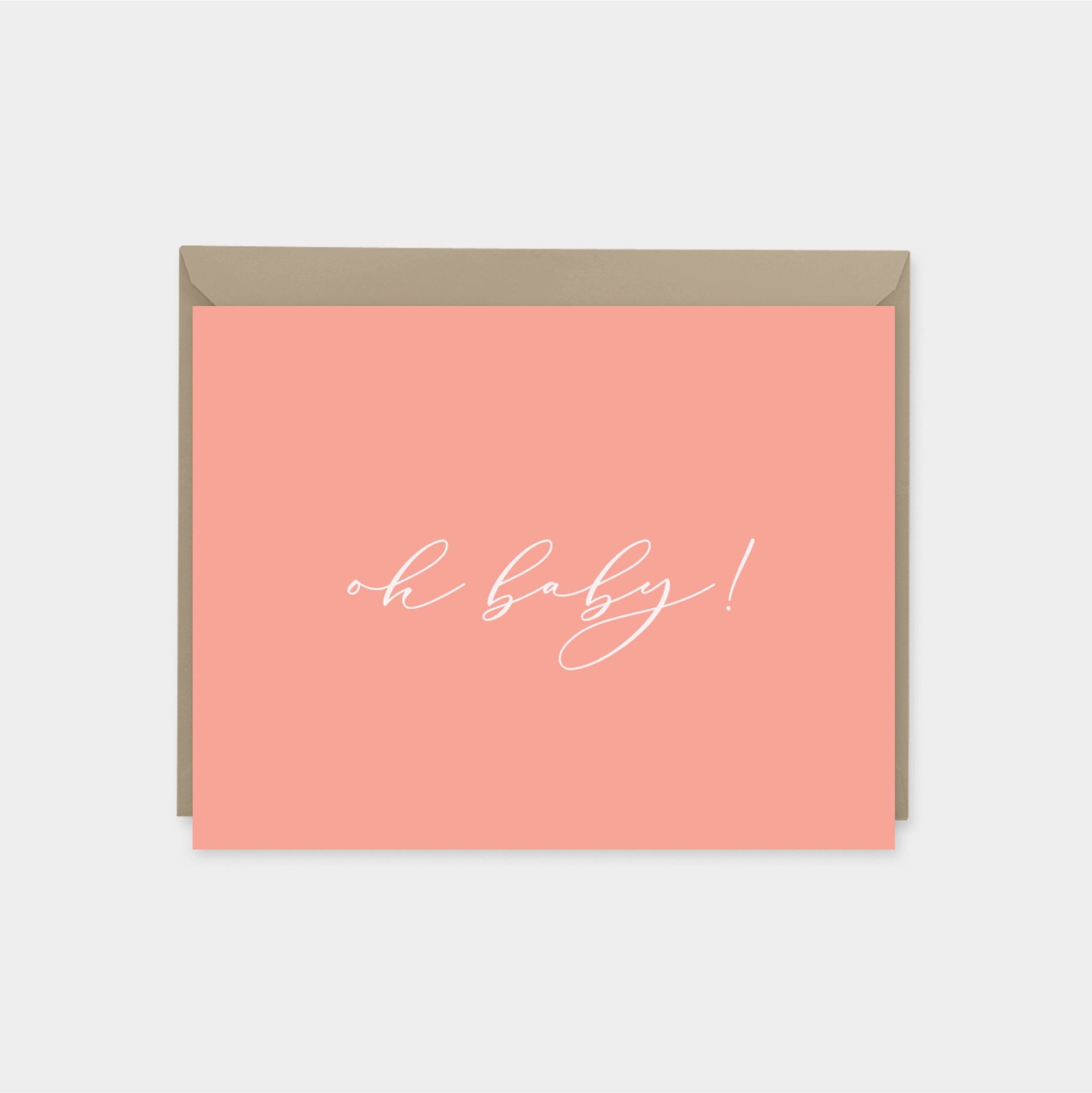 Pink Personalized Note Cards, Stylish-Greeting & Note Cards-The Design Craft