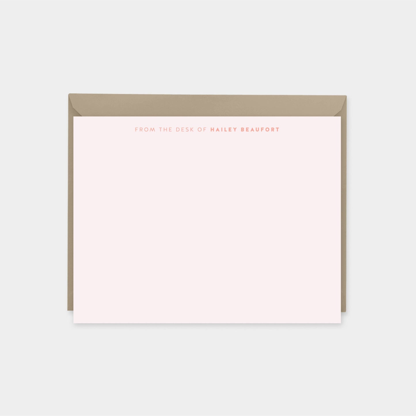 Pink Personalized Note Cards, Stylish-Greeting & Note Cards-The Design Craft