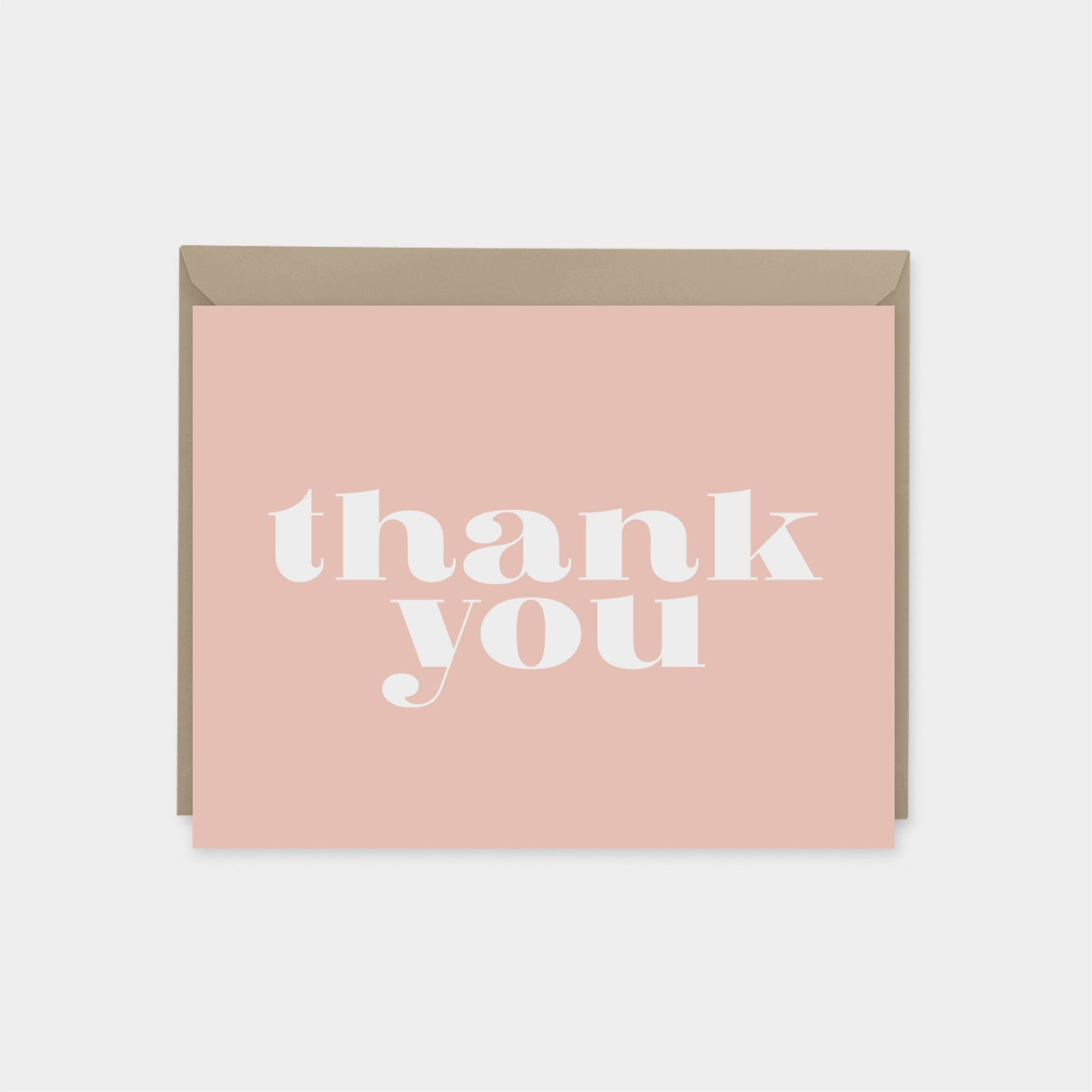 Pink Personalized Thank You Note Cards-Greeting & Note Cards-The Design Craft