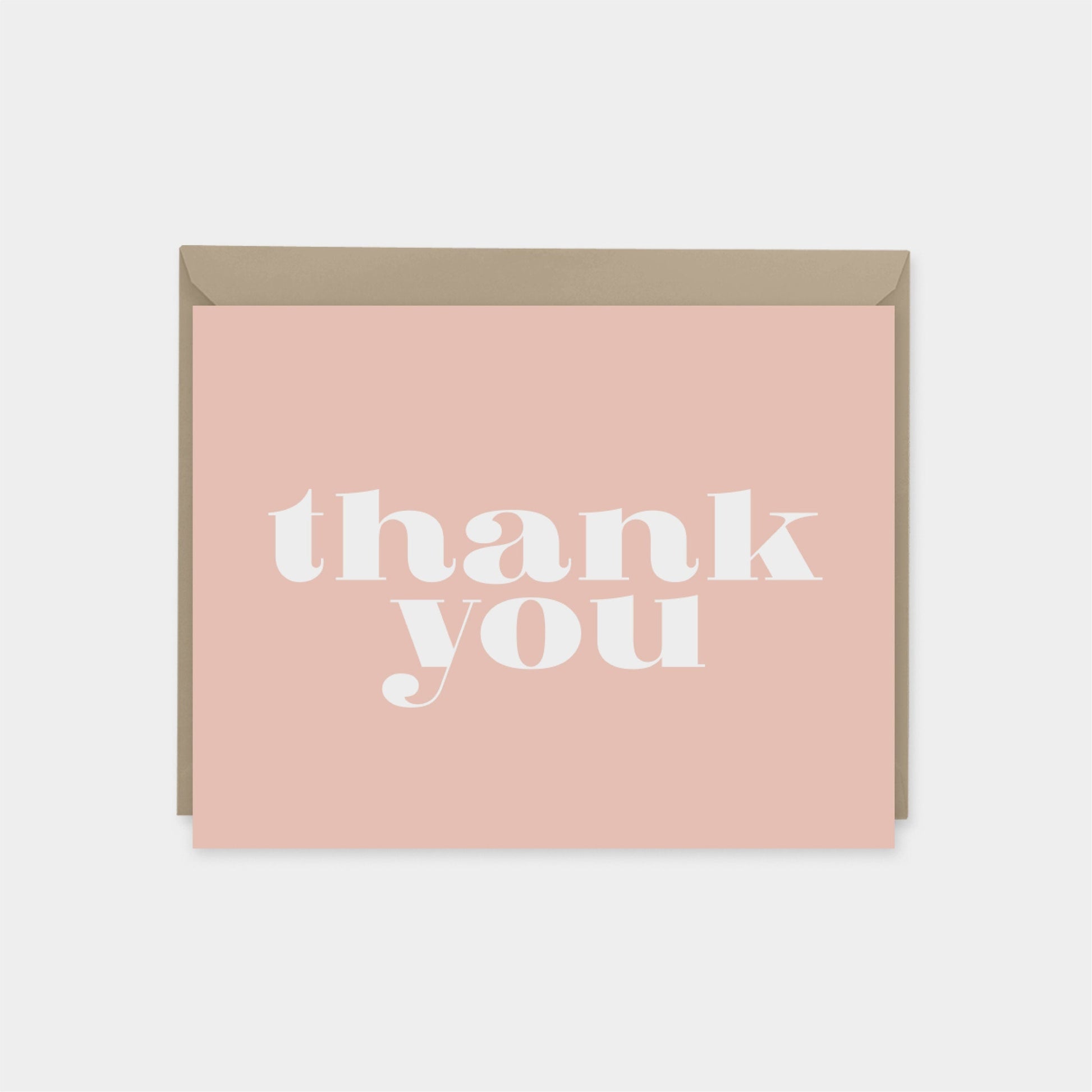 Pink Personalized Thank You Note Cards-Greeting & Note Cards-The Design Craft