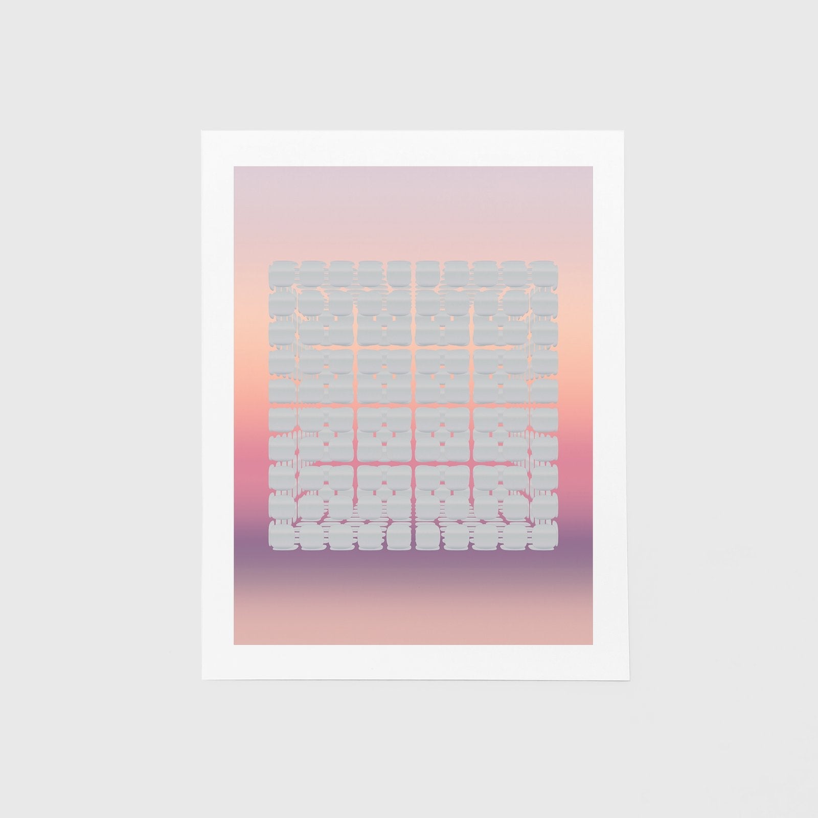 Pink Sunset Panel Grid-Abstract-The Design Craft