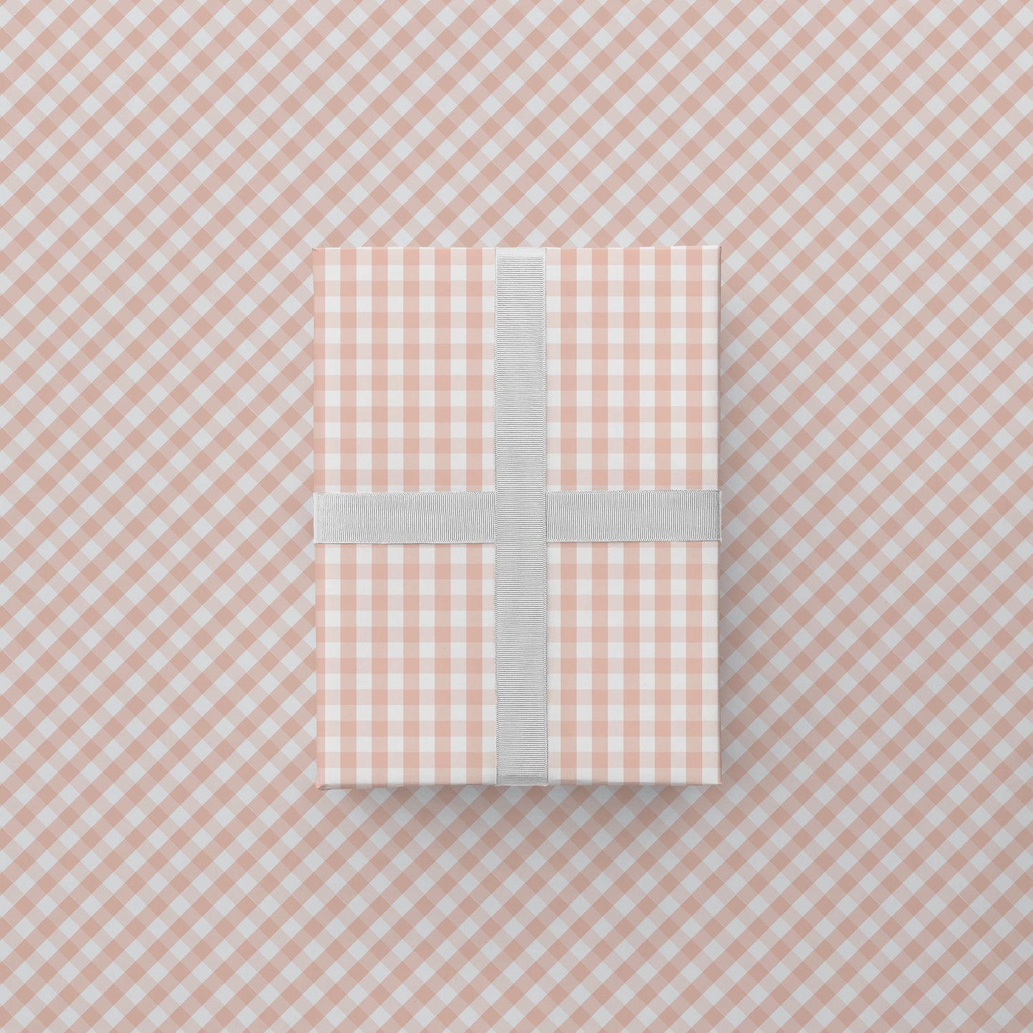 Pink Vintage Gingham Gift Wrap-Gift Wrapping-The Design Craft