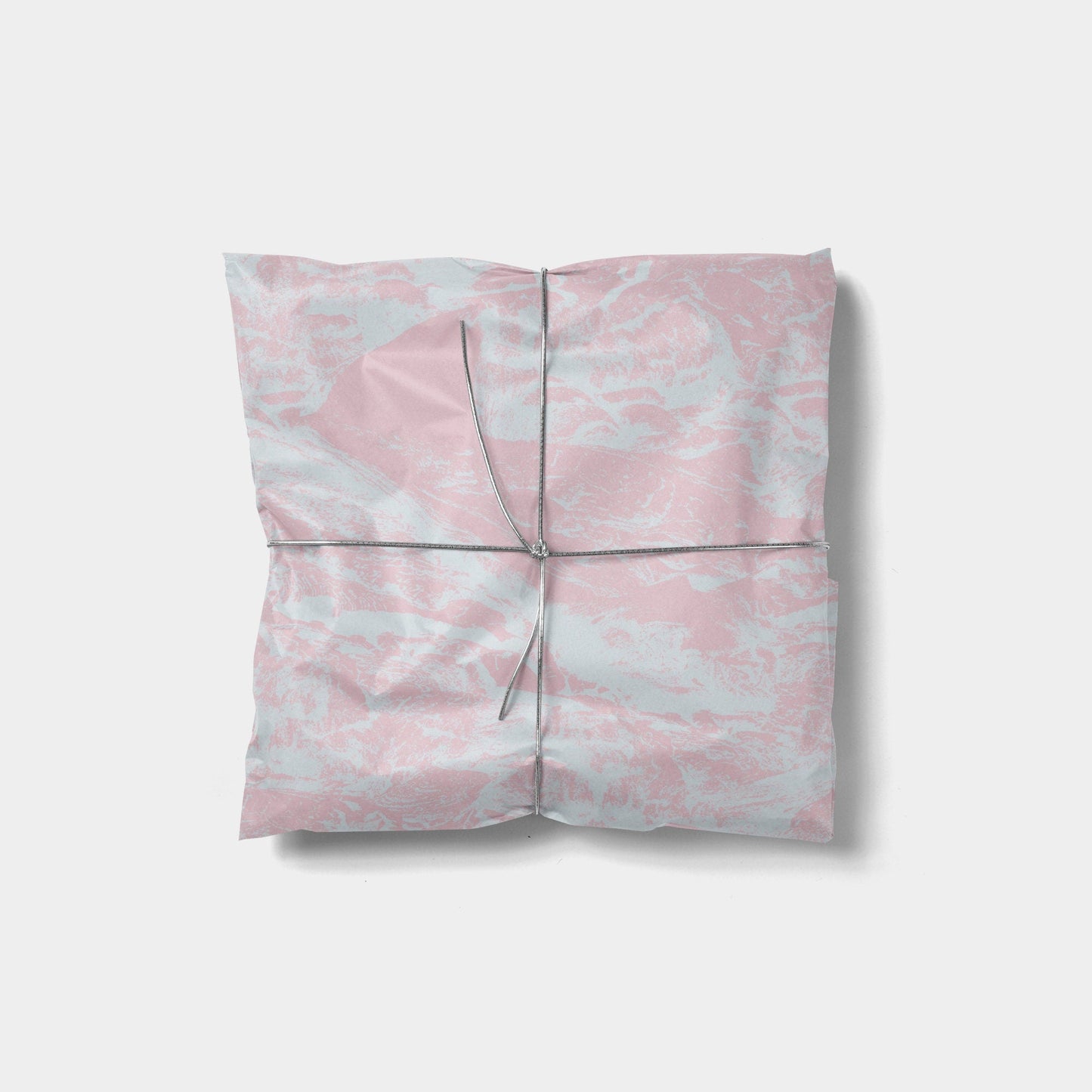 Pink and Ice Blue Terrain Gift Wrap-Gift Wrapping-The Design Craft