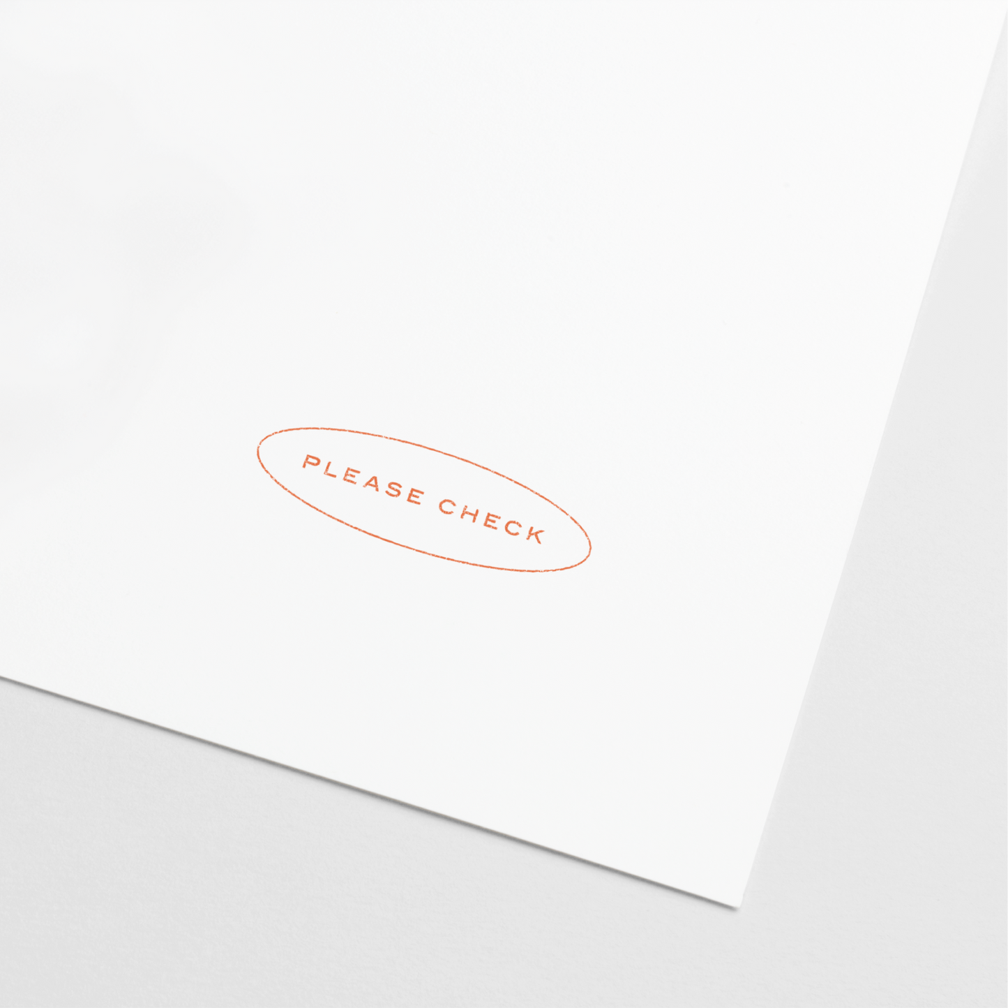 "Please Check" Teacher Stamp