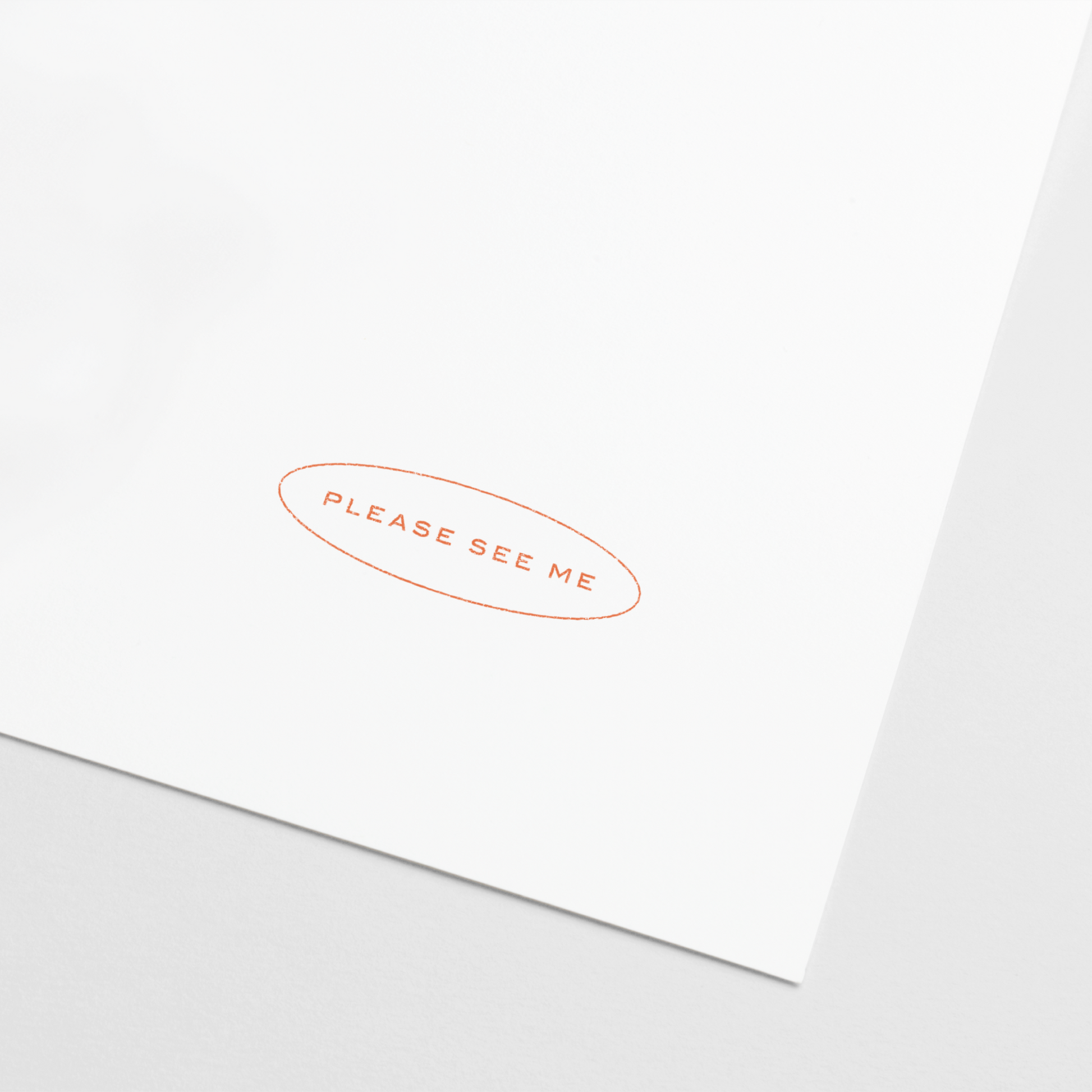 "Please See Me" Teacher Stamp