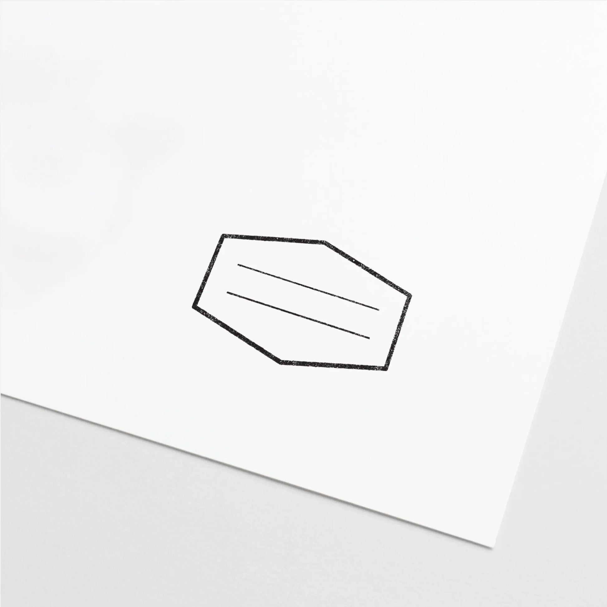 Polygon Badge Stamp III, Blank Stamp