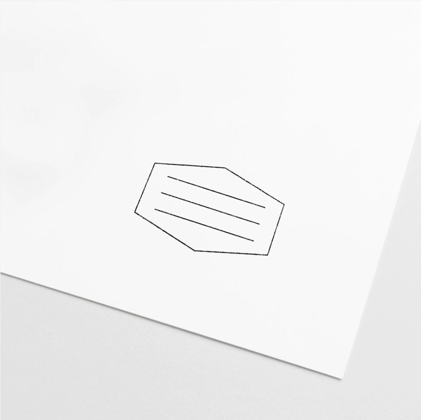 Polygon Badge Stamp IV, Blank Stamp