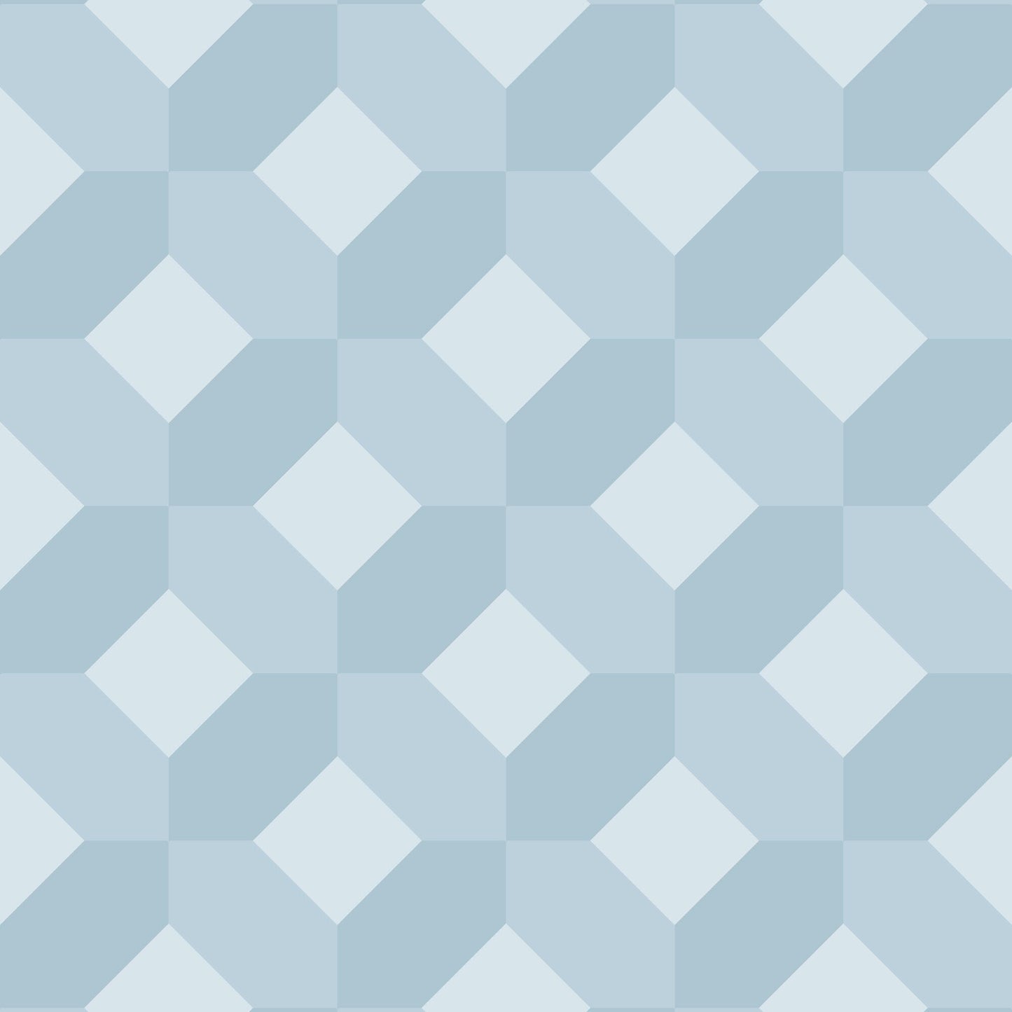 Powder Blue 3D Block Pattern Gift Wrap-Gift Wrapping-The Design Craft