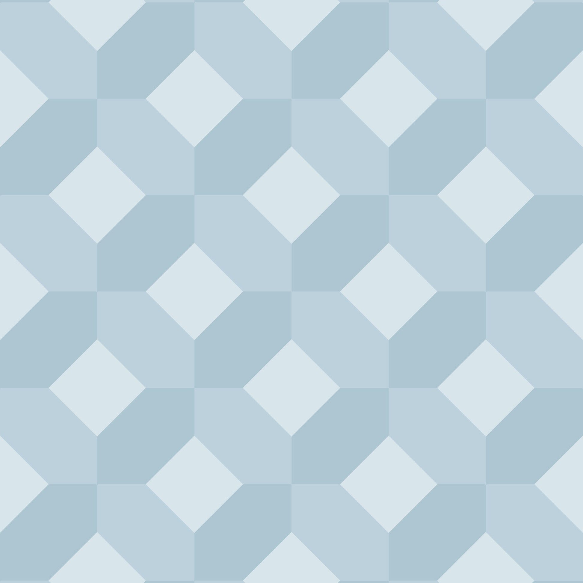 Powder Blue 3D Block Pattern Gift Wrap-Gift Wrapping-The Design Craft