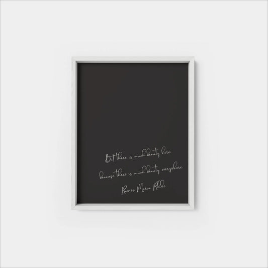 Quote Art Print II, Rilke Quote