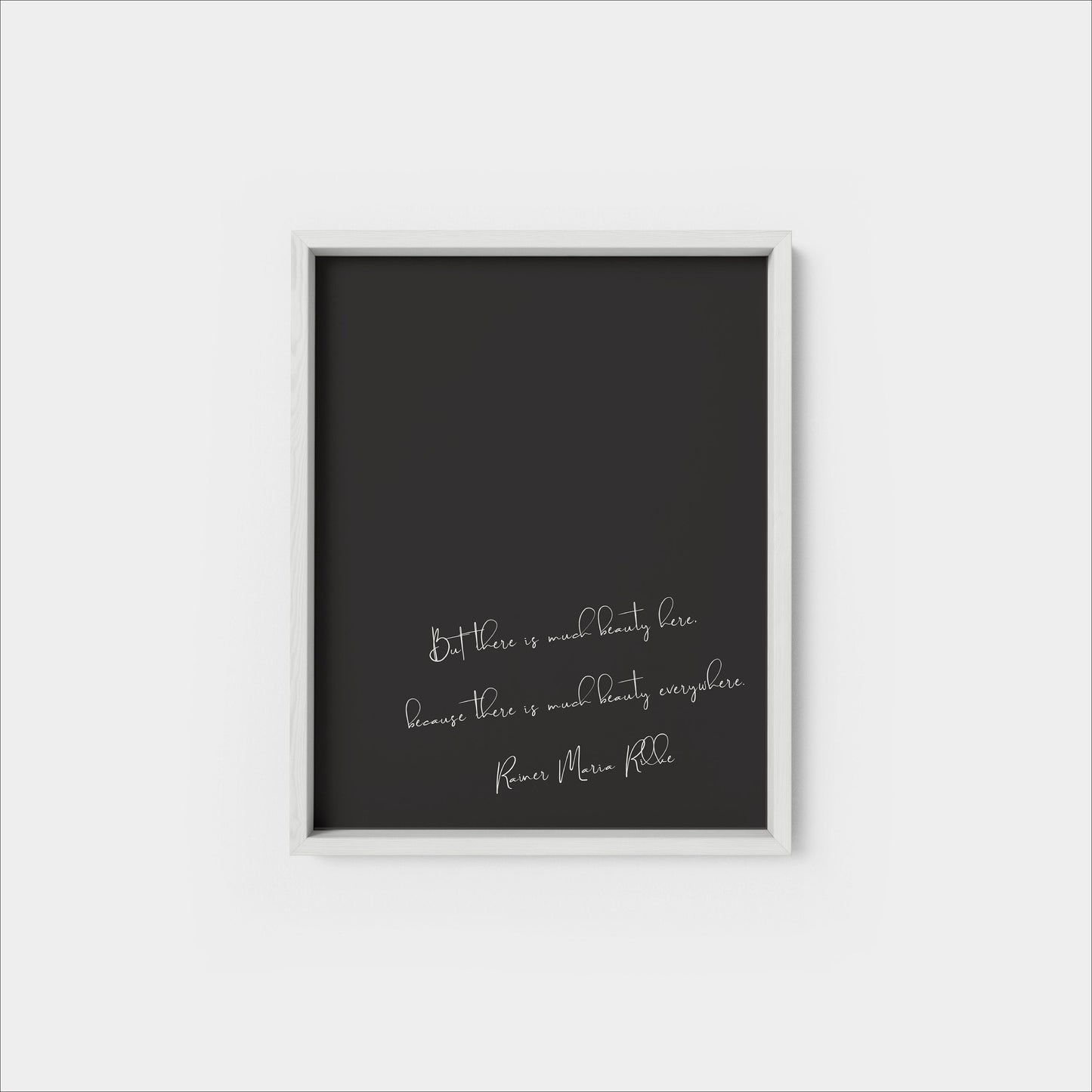 Quote Art Print, Rilke Quote, Rilke Art-Art Prints-The Design Craft