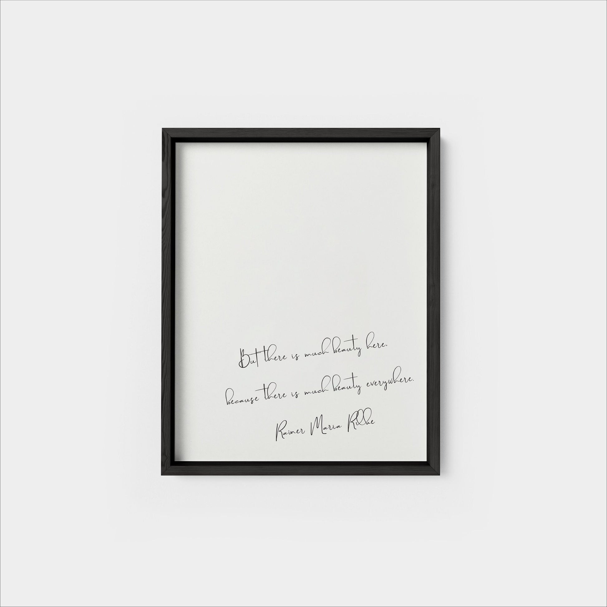 Quote Art Print, Rilke Quote, Rilke Art-Art Prints-The Design Craft