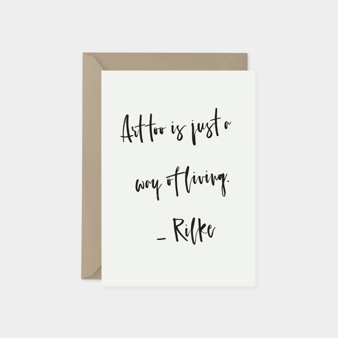 Quote Card, Custom Quote-Greeting & Note Cards-The Design Craft