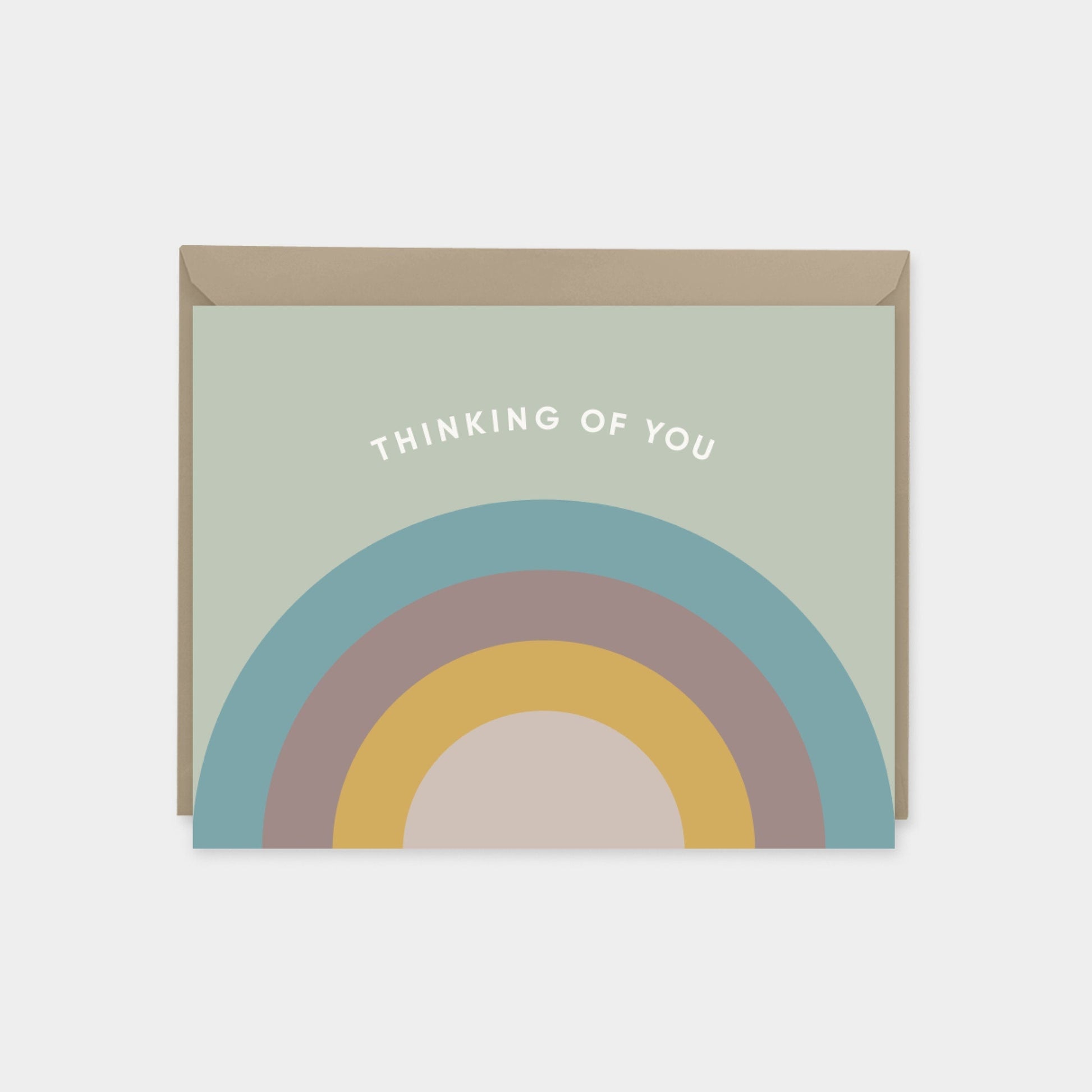 Rainbow Thinking of You Card II-Greeting & Note Cards-The Design Craft